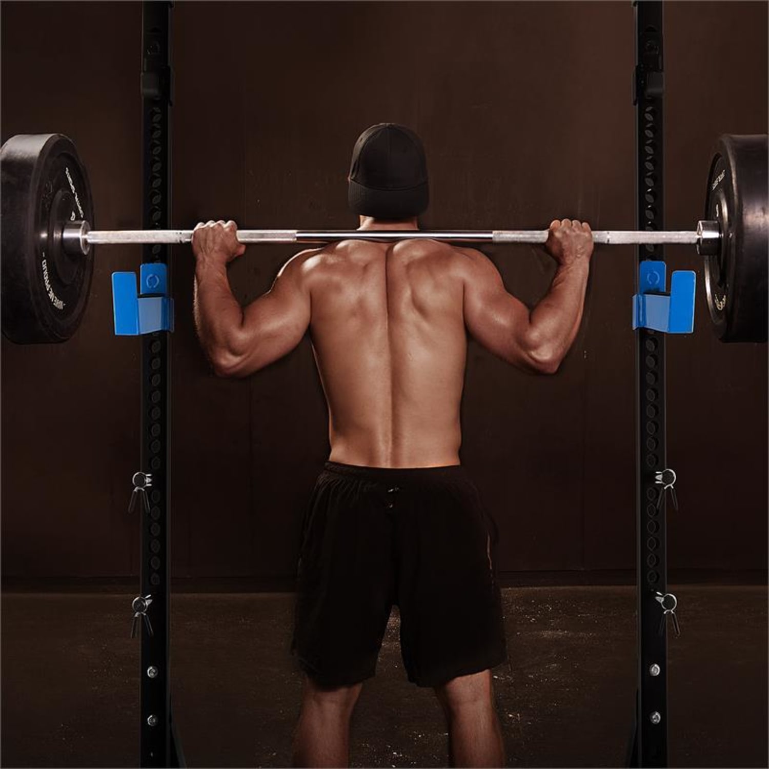 Racktor, súlyzótartó, Half Rack, acél, fekete