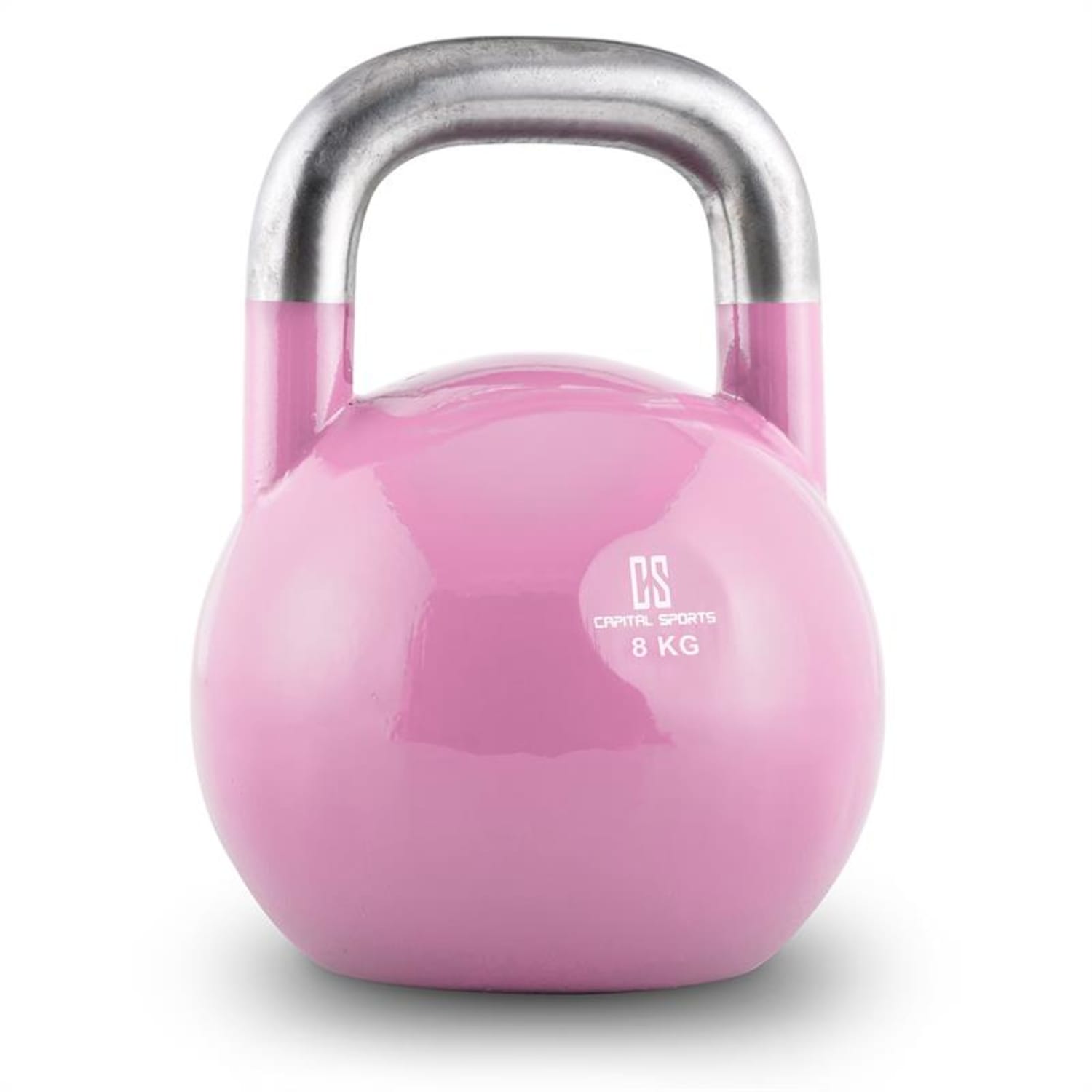 Compket Kettlebell haltère poids acier 8kg - rose 8 kg