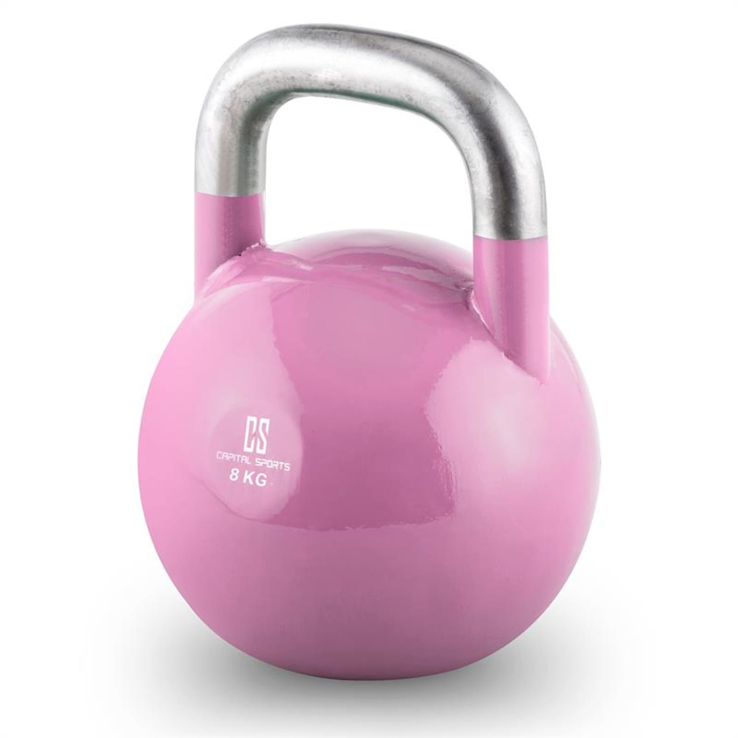 Compket Kettlebell haltère poids acier 8kg - rose 8 kg
