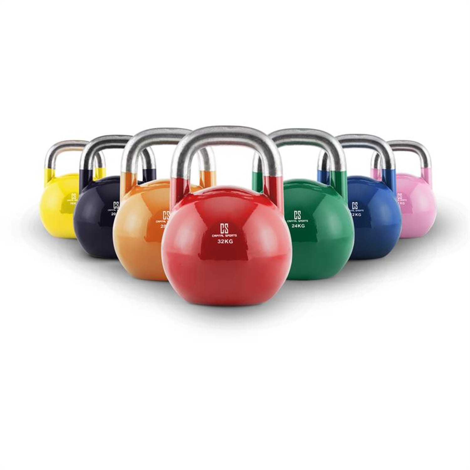 Compket Kettlebell haltère poids acier 12kg -bleu 12 kg