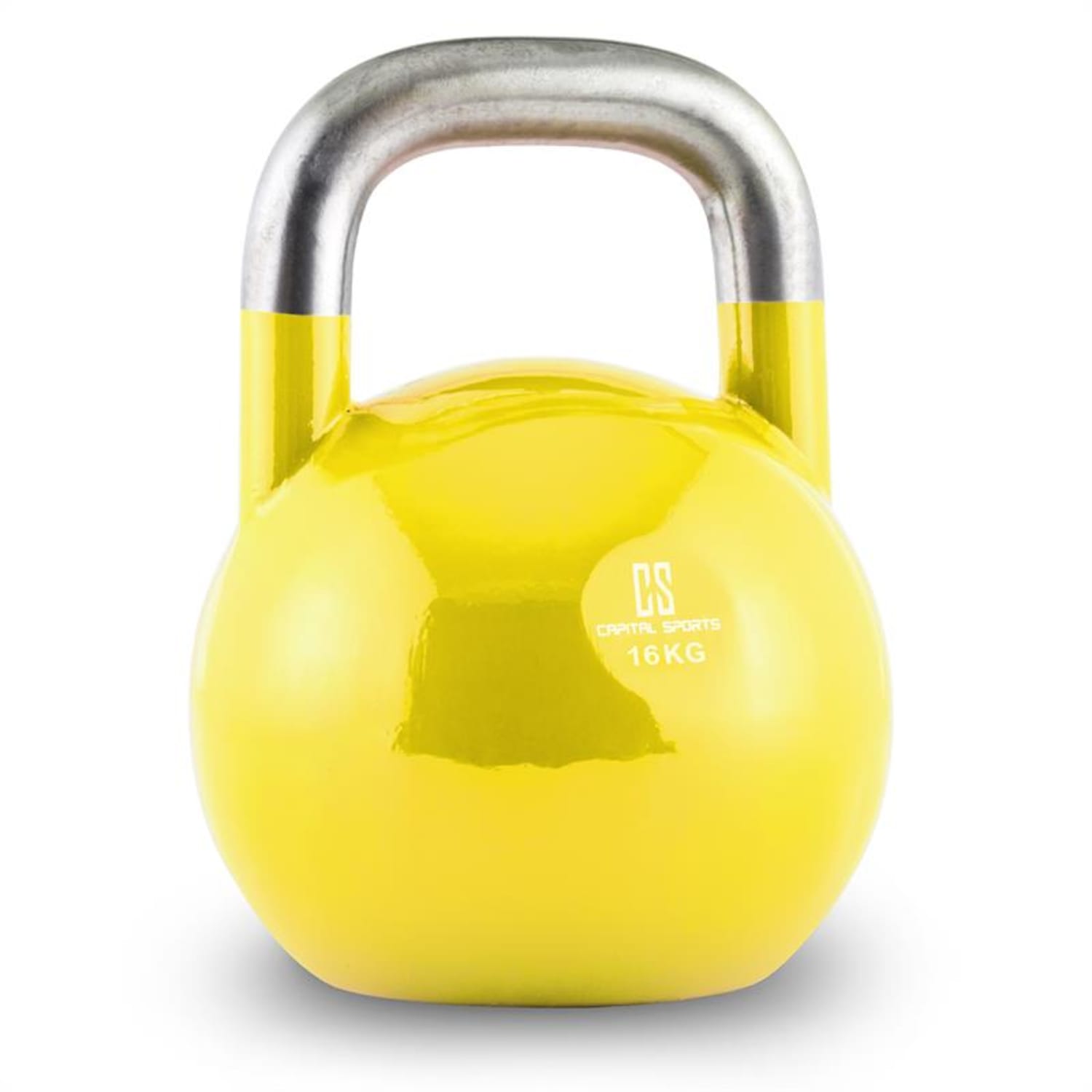 Compket Kettlebell haltère poids acier 16kg -jaune 16 kg