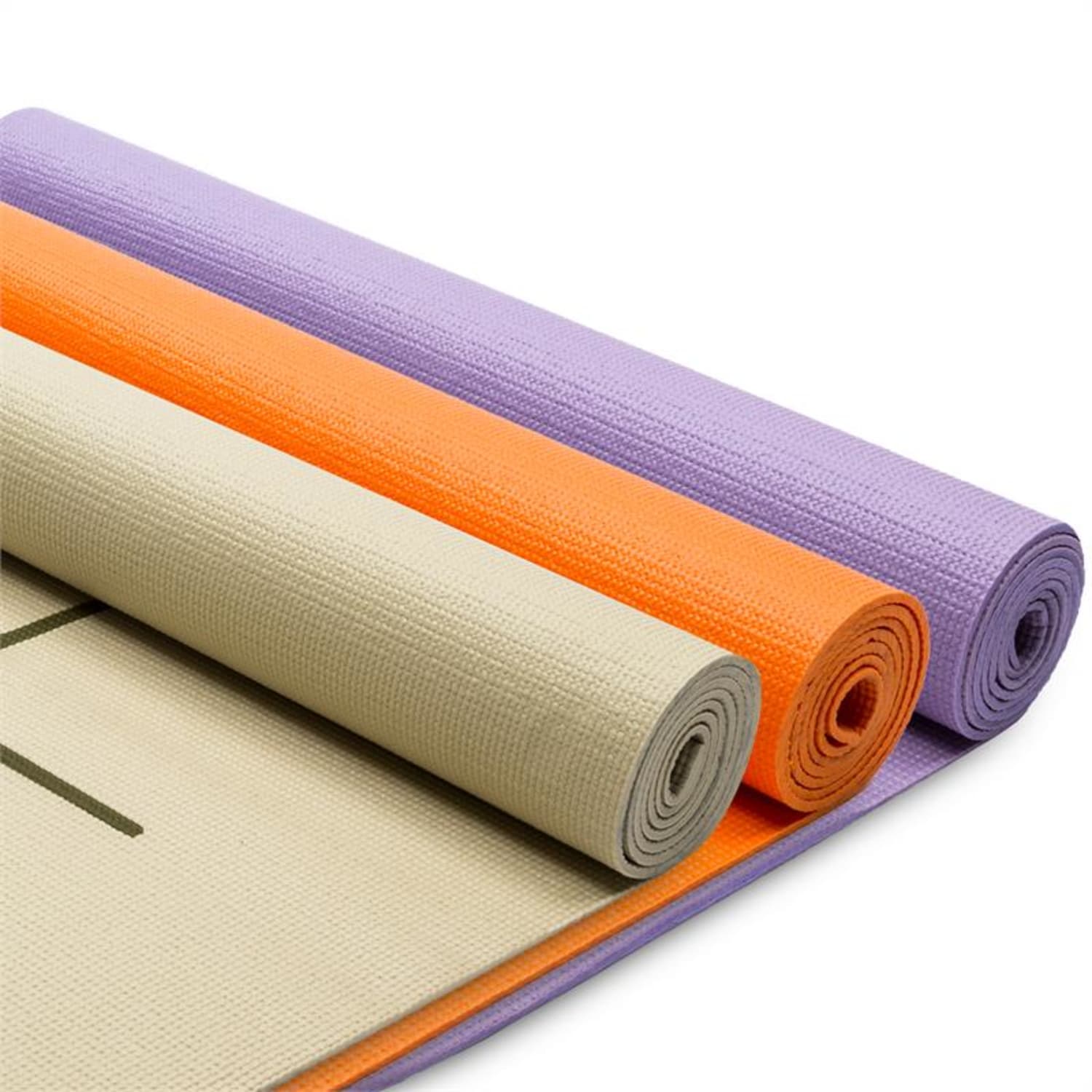 Yogamatte, 173 x 60 cm, gymnastická podložka, fialová, včetně tašky přes rameno Fialová