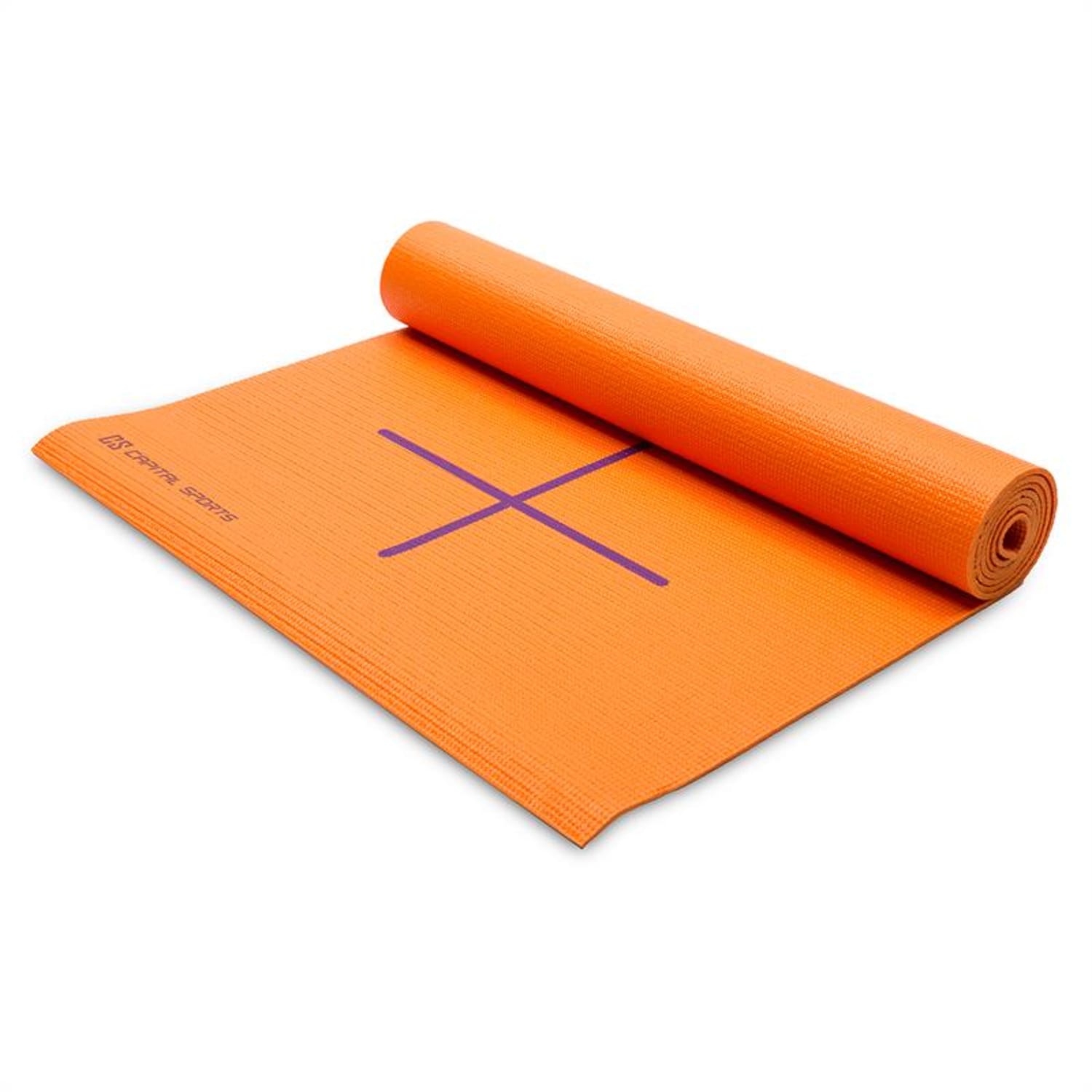 Capital Sports de yoga mat exercițiu mat 173 x 60 cm portocaliu incl. Bag Portocaliu