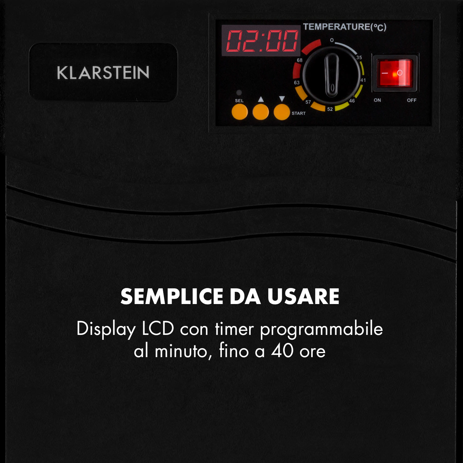 Fruit Jerky 8 Essiccatore 650W 8 Ripiani Nero 8 scomparti
