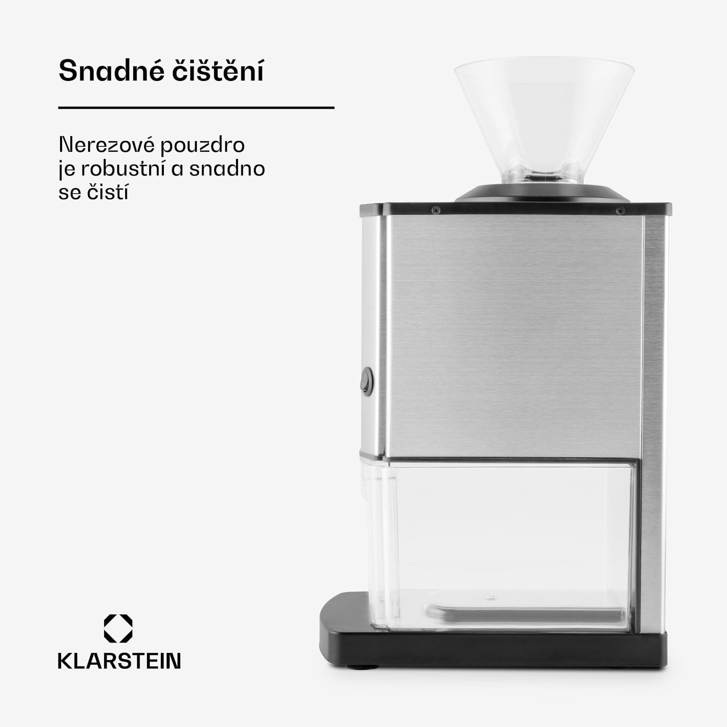 Icebreaker, drtič ledu, 15 kg/h, 3,5 l, zásobník na led, nerezová ocel Stříbrná