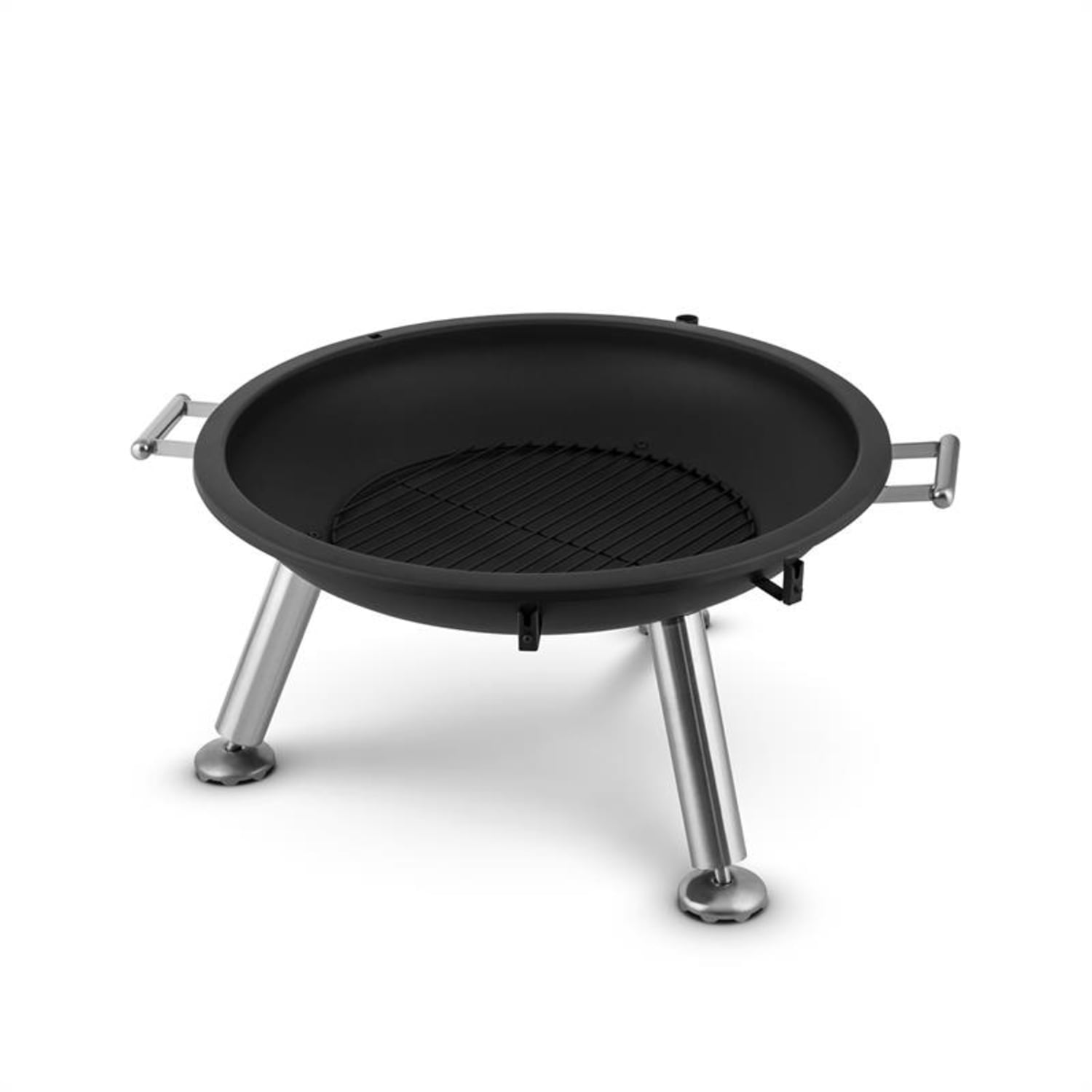 Turion, wiszący grill obrotowy, misa paleniskowa, Ø 80 cm, BBQ, napęd linowy, stal nierdzewna 