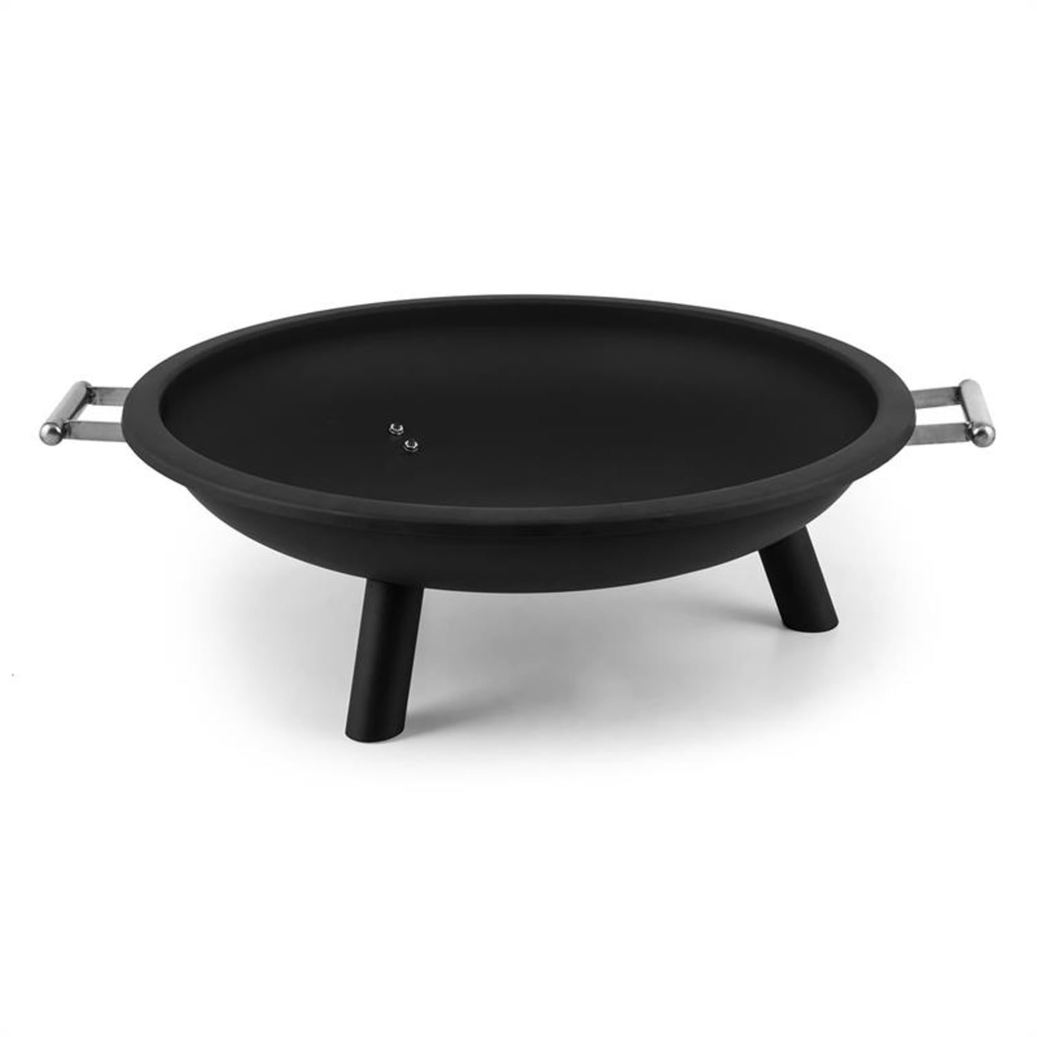 TRINO, ZDJELA ZA UGLJEN I VATRU, KAMIN NA TERASI, Ø 80 CM, ČELIK, CRNA BOJA 