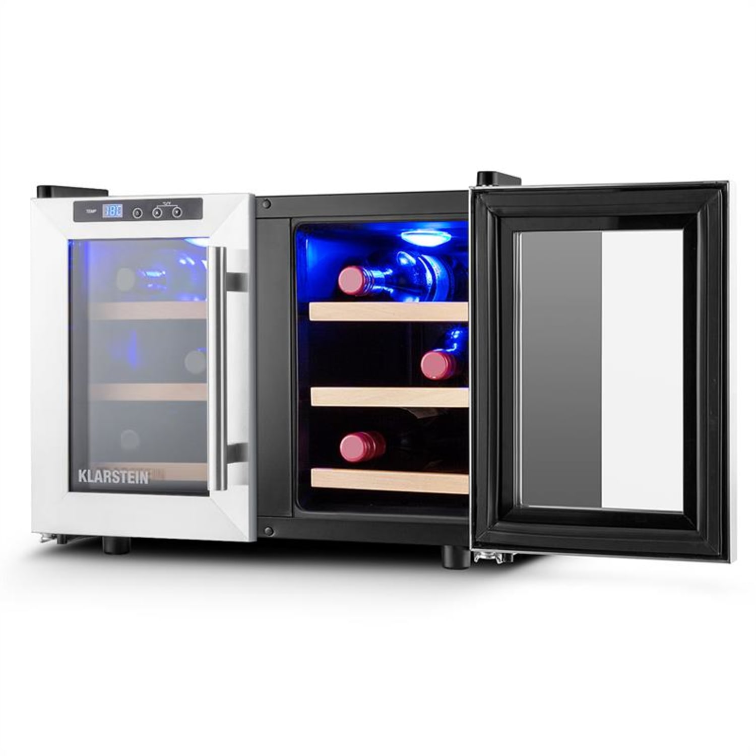 Reserva Saloon Cave à vins réfrigérée 12 bouteilles 40 litres acier LED 