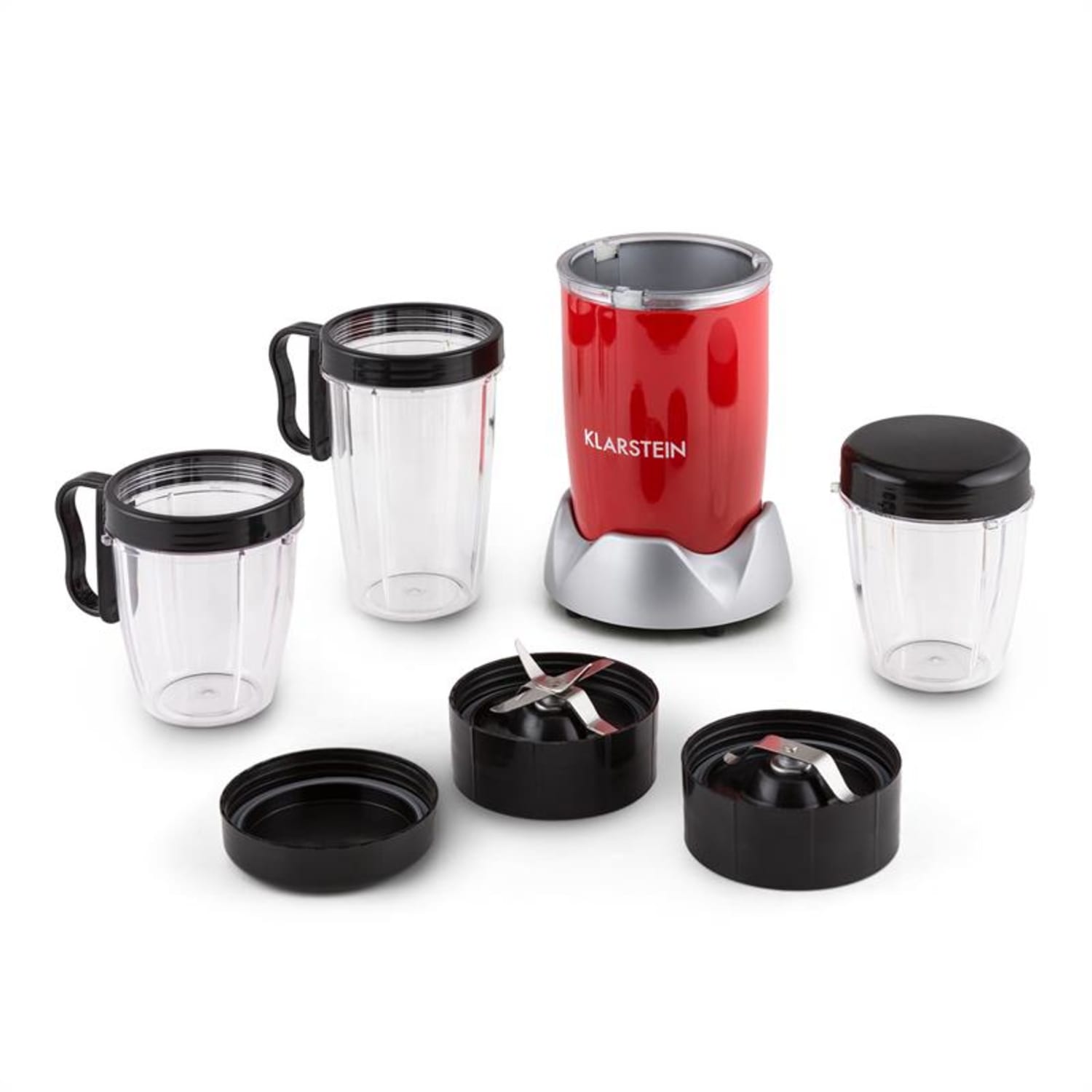 NutriRocket mikser do smoothie wielofunkcyjny 10-częściowy 700W czerwony Czerwony