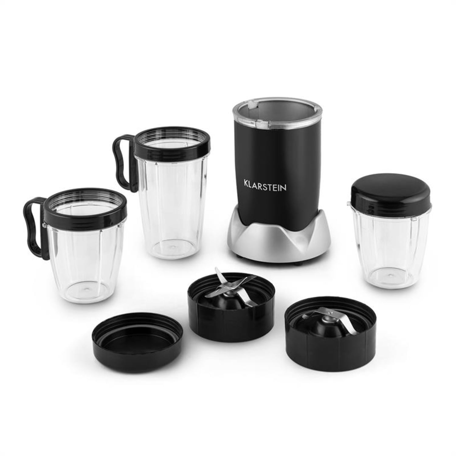 Klarstein NutriRocket, 700W, čierny, multifunkčný mixér/smoothiemaker, desaťdielny Čierna