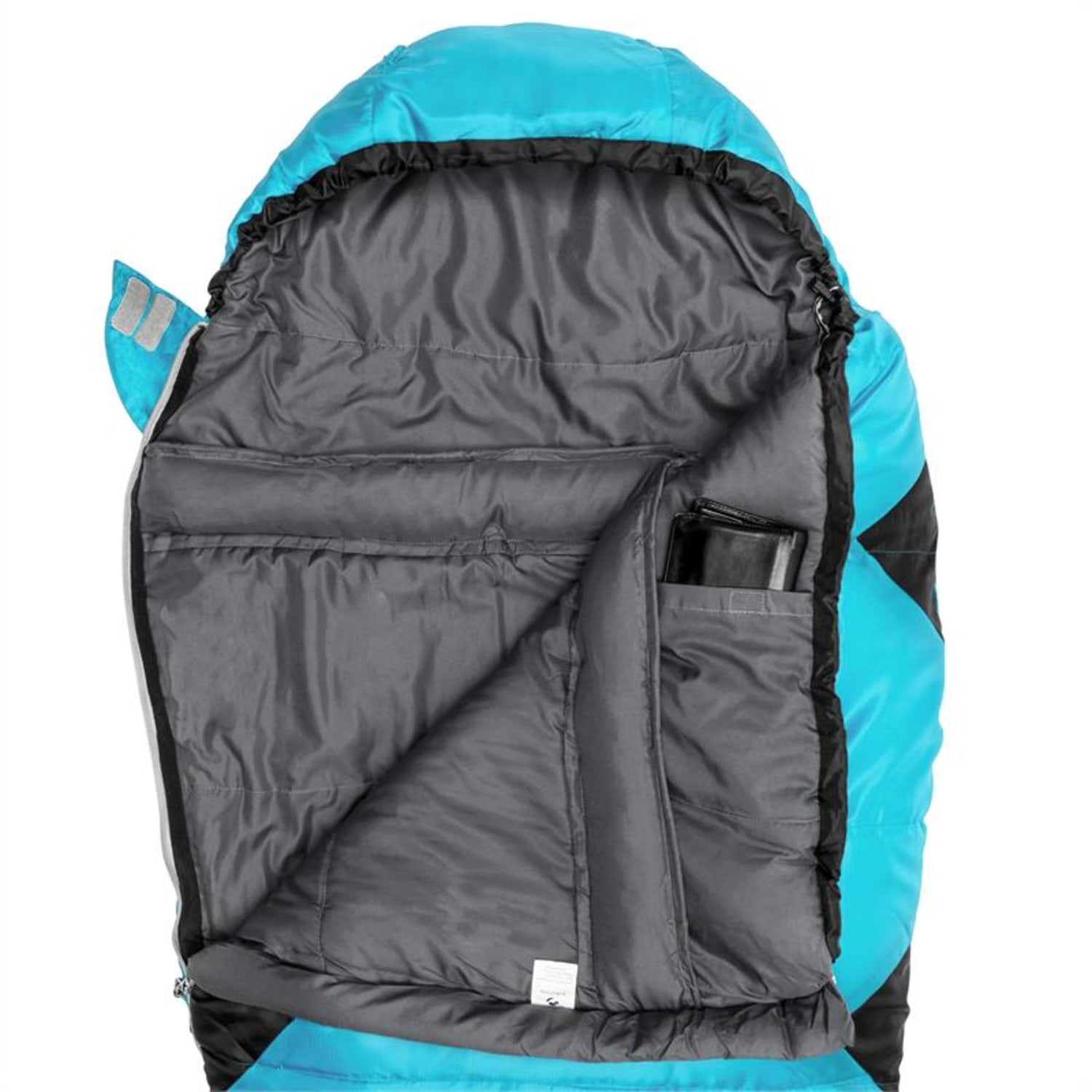Pjanda Sac de couchage momie junior réglable 300g/m² polyester Bleu