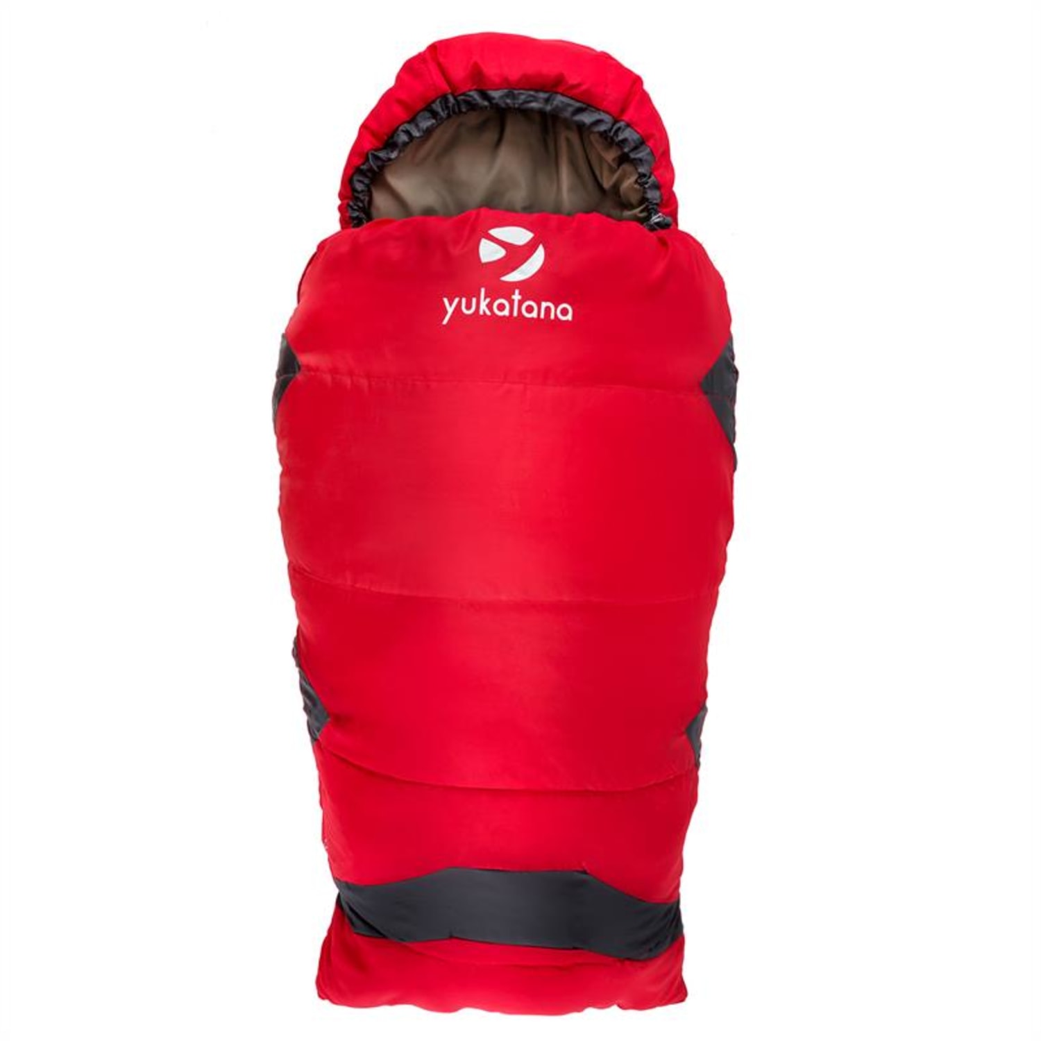 Shipton Sac de couchage momie adolescent réglable 300g/m² polyester Rouge