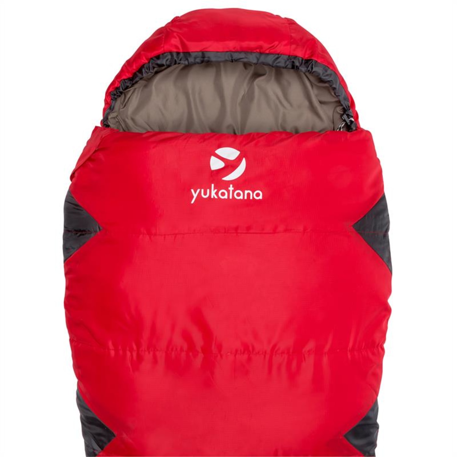 Shipton Sac de couchage momie adolescent réglable 300g/m² polyester Rouge