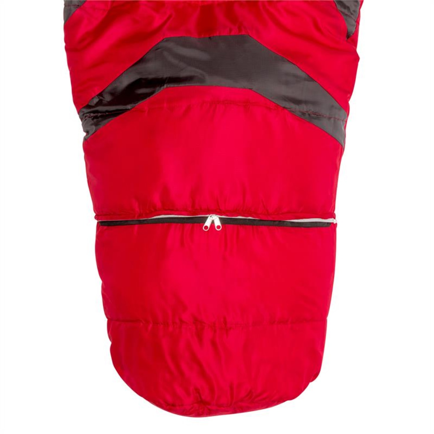Shipton Sac de couchage momie adolescent réglable 300g/m² polyester Rouge