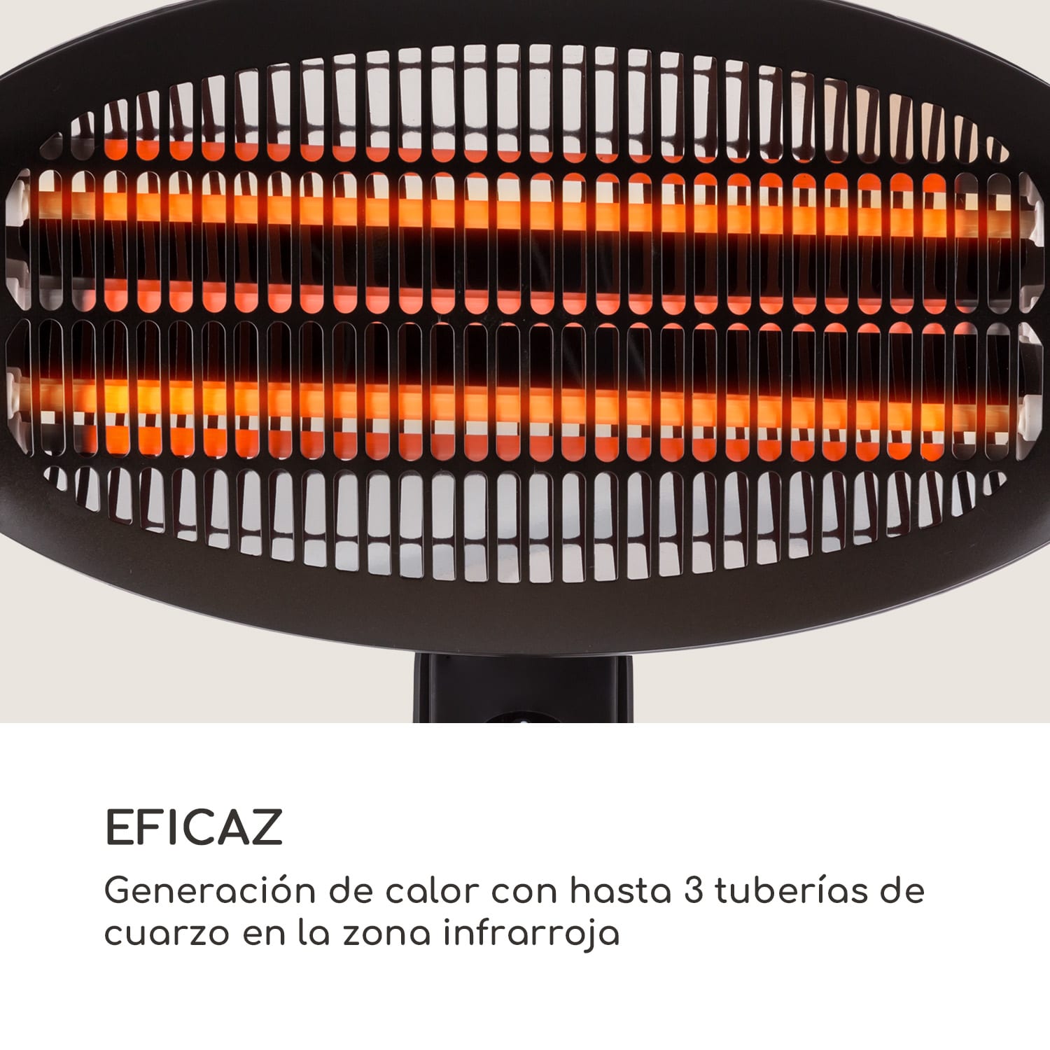 Hot Roddy Estufa para terraza Infrarrojo Cuarzo 3 Niveles 2000 W 