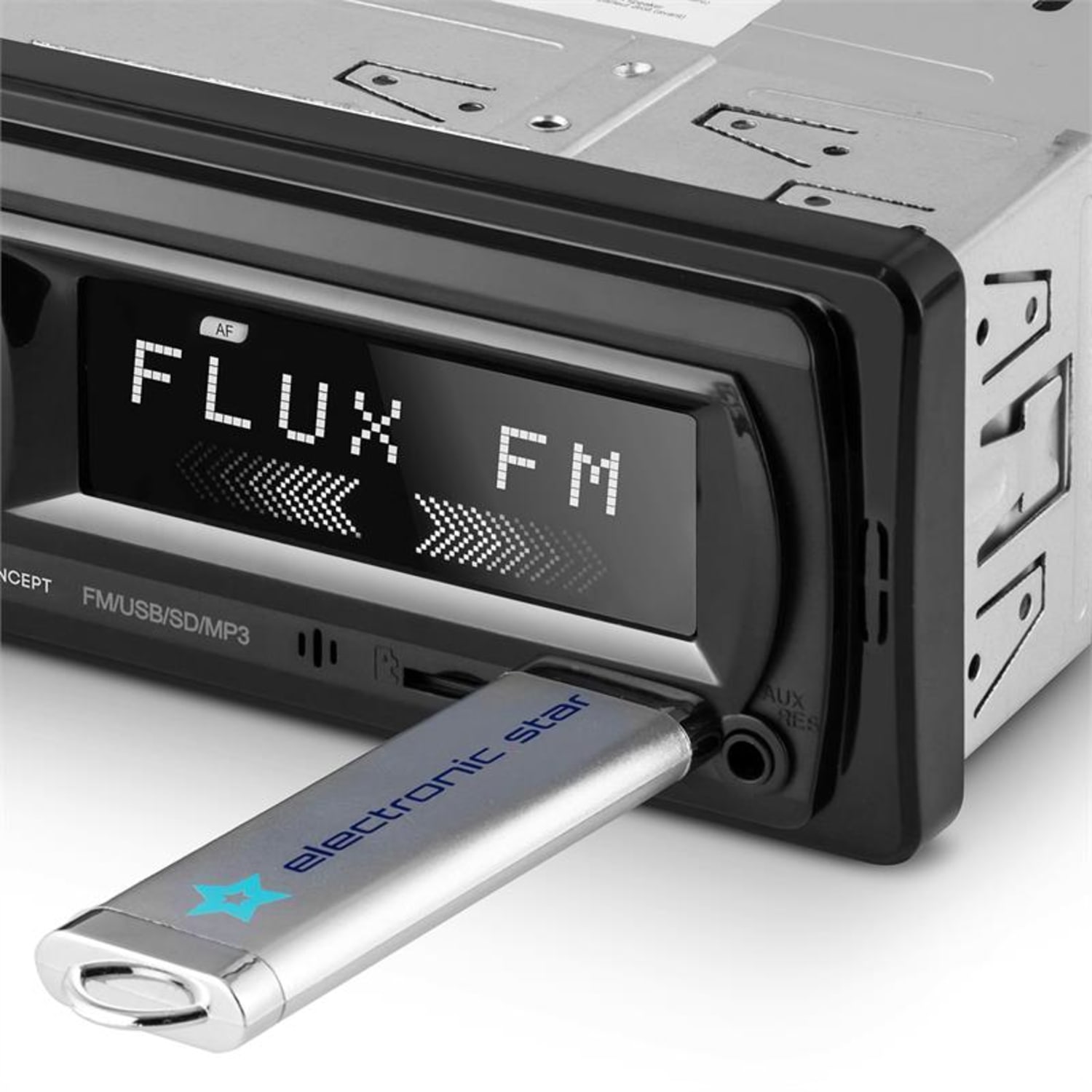 MD-400 RDS Radio samochodowe UKF USB microSD MP3 Pre-Out 