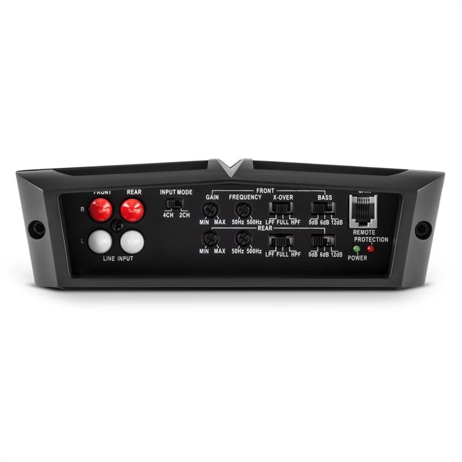 AMP490BK Amplificatore Da Auto 4 Canali 360W Classe A/B Con Telecomando 
