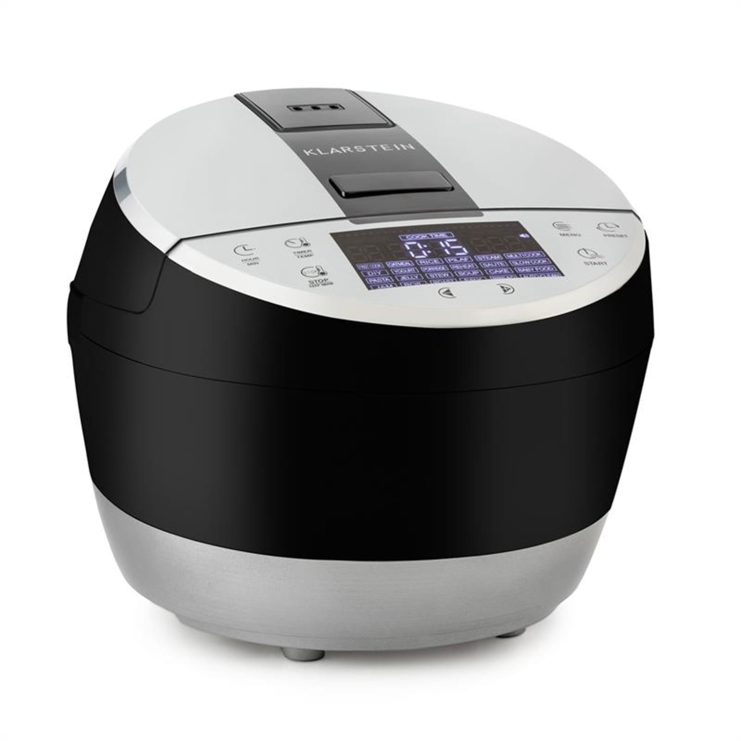 Hotpot, 950W, negru, vas multifuncțional, multi cooker, 23 în 1, 5 litri, la atingere Negru