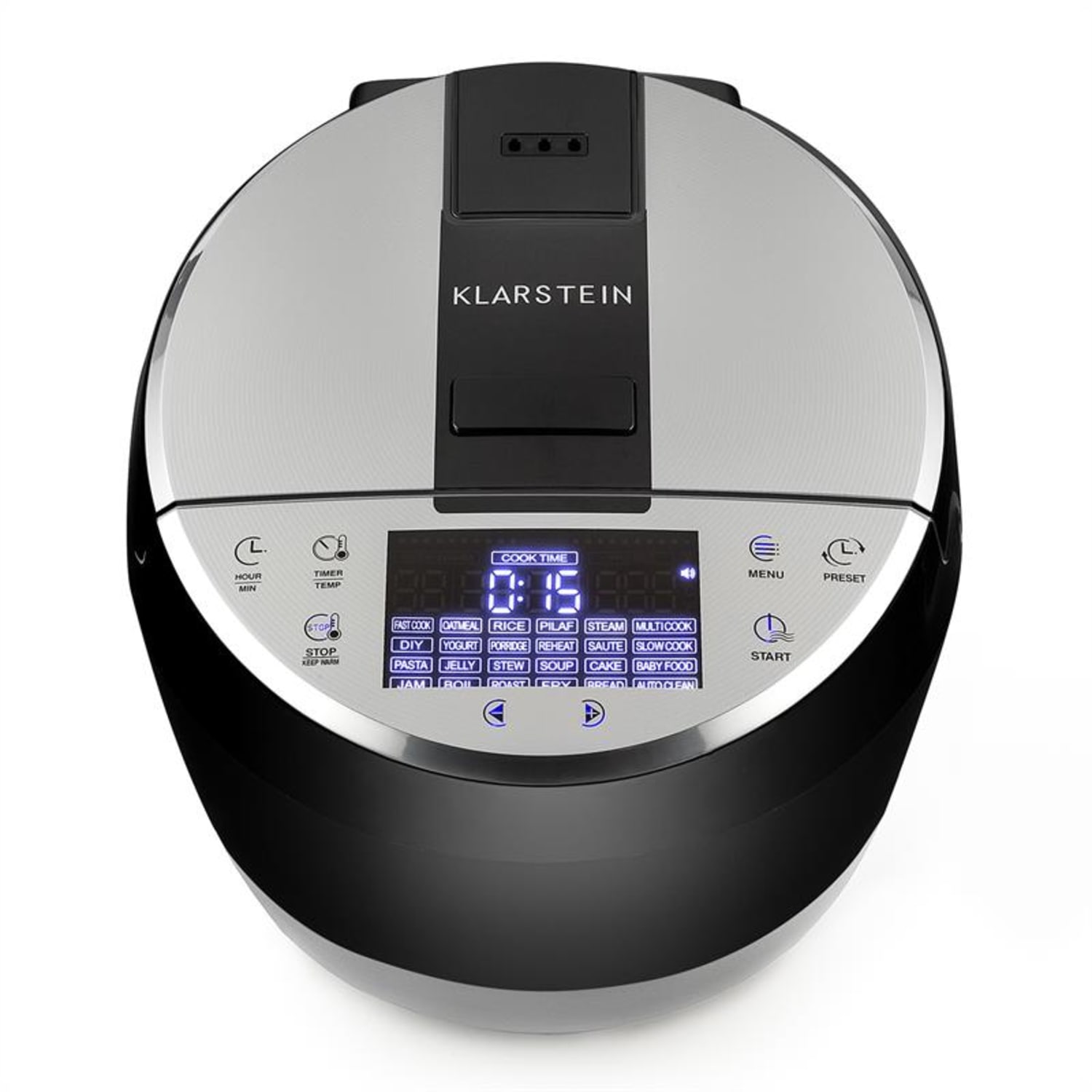 Hotpot, 950W, negru, vas multifuncțional, multi cooker, 23 în 1, 5 litri, la atingere Negru