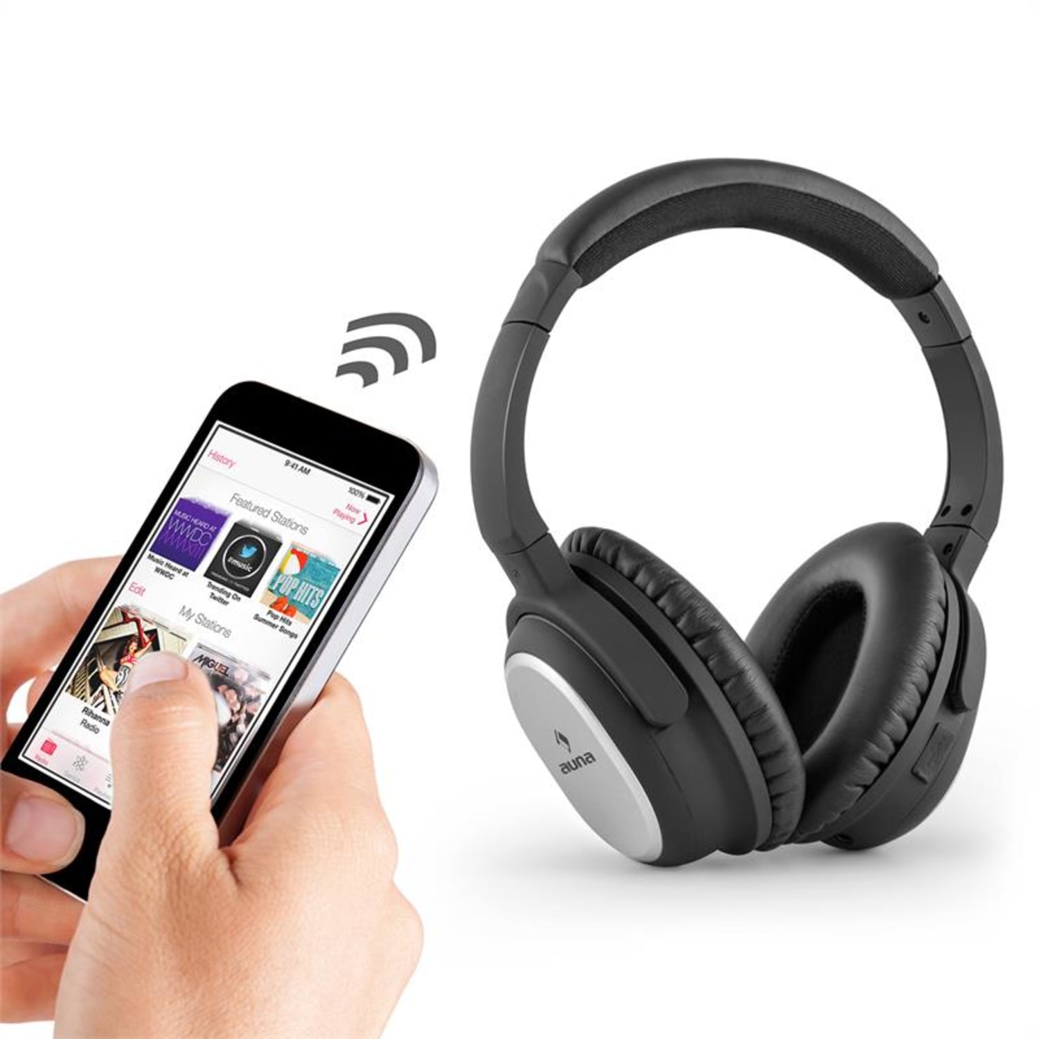BNC-10 Auriculares Neutralizan el sonido ambiental Bluetooth 4.1 Carcasa rígida Batería 