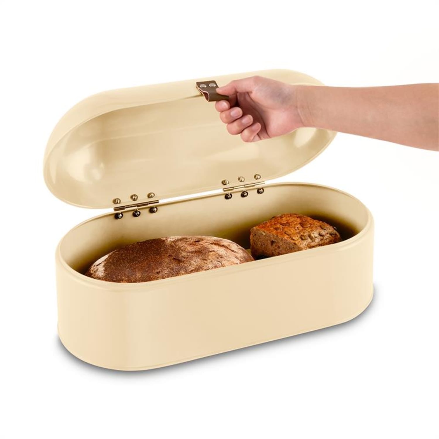 Ciabatta Crema 2 Pojemnik na pieczywo 14,5 L Retro kremowy Kremowy
