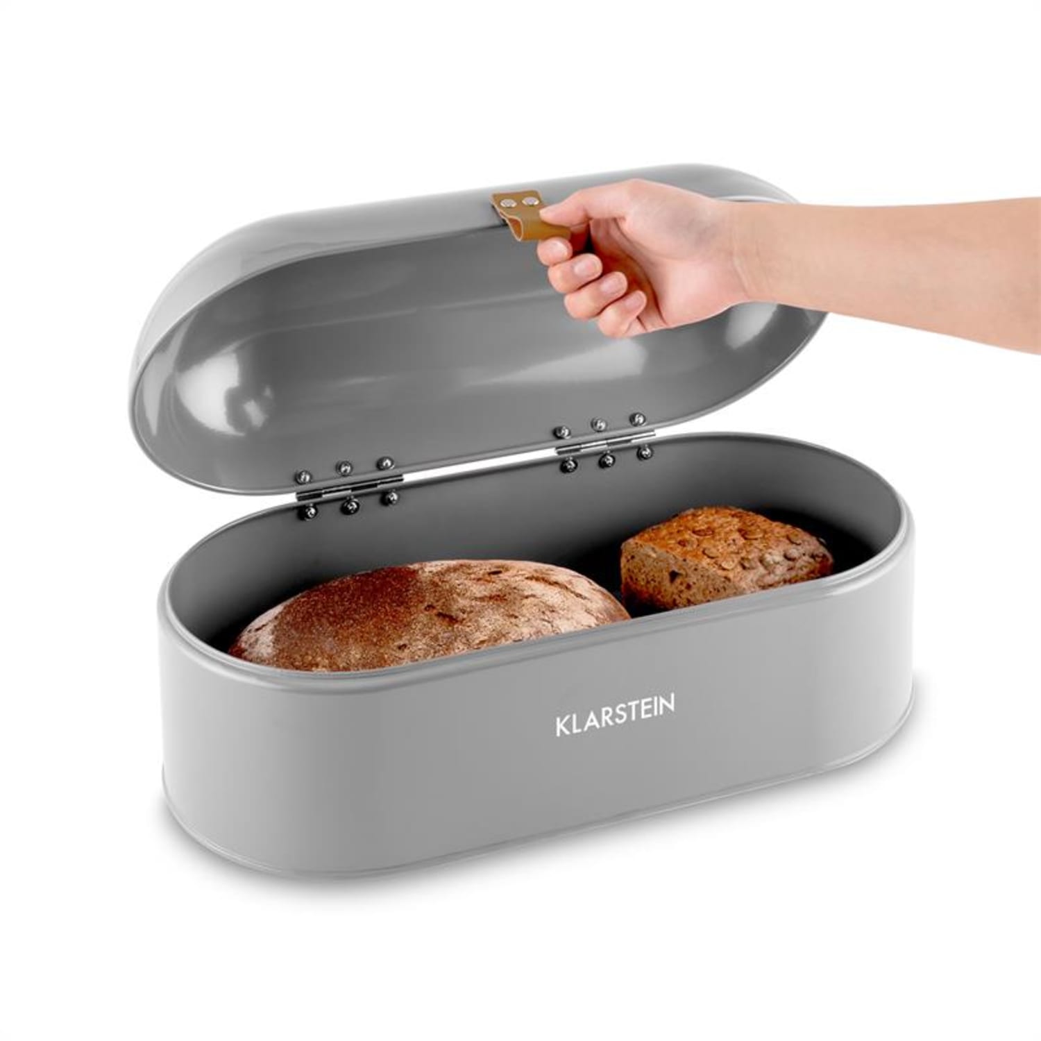 Ciabatta Argentea 2 Pojemnik na pieczywo 14,5 L Retro szary Średni Szary