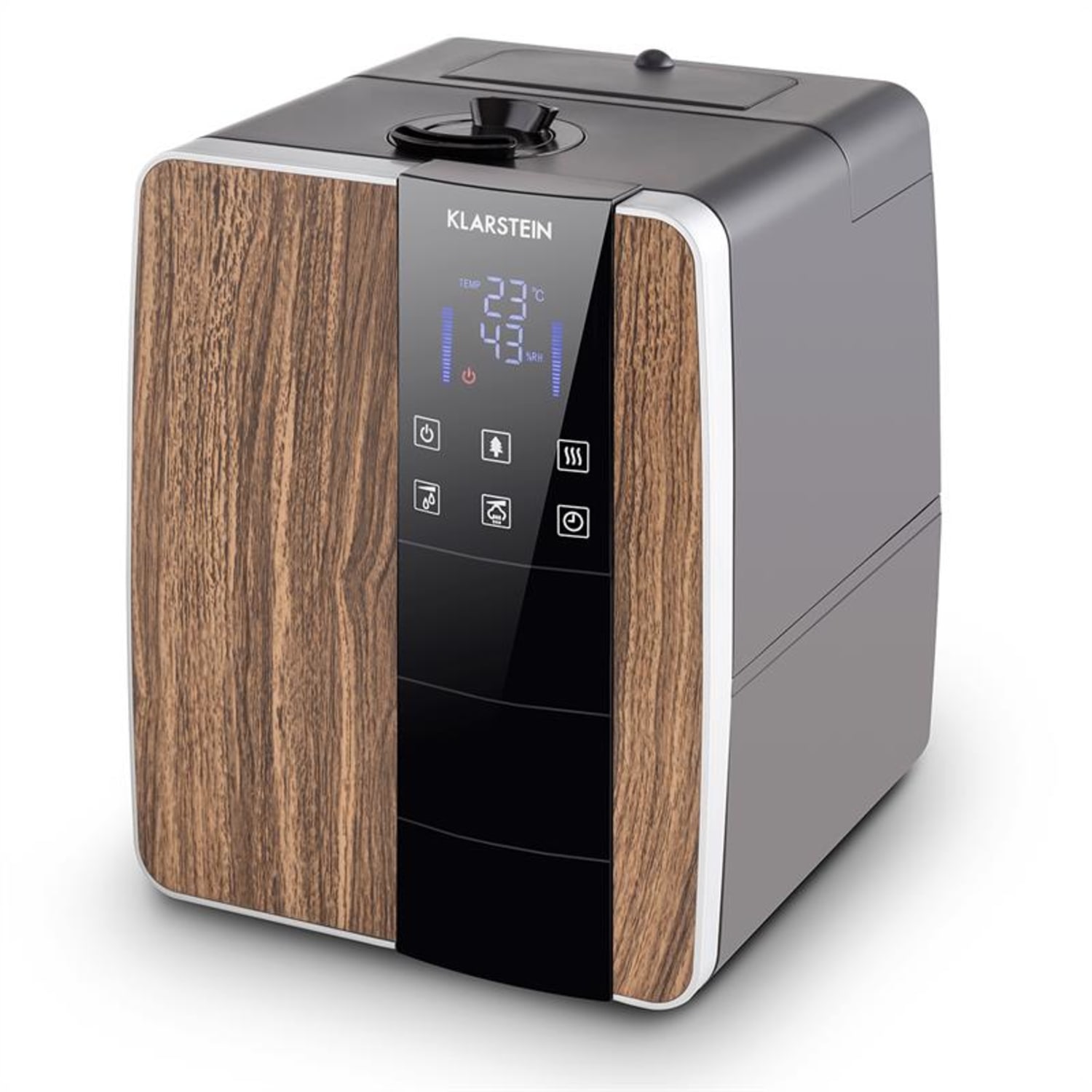 Montreal D Humidificateur d'air 350 ml/h 40 m² 6 L Chauffage d'eau Ion Brun