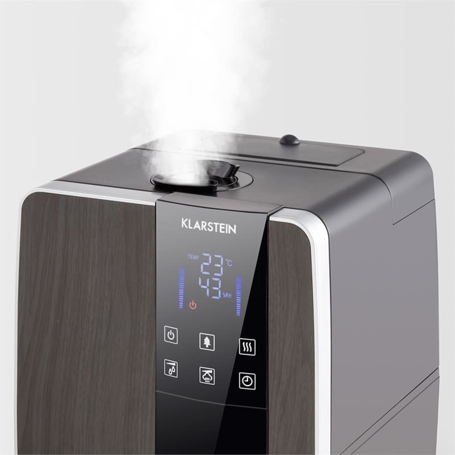 Montreal L Humidificateur d'air 350 ml/h 40 m² 6 L Chauffage d'eau Ion Noir