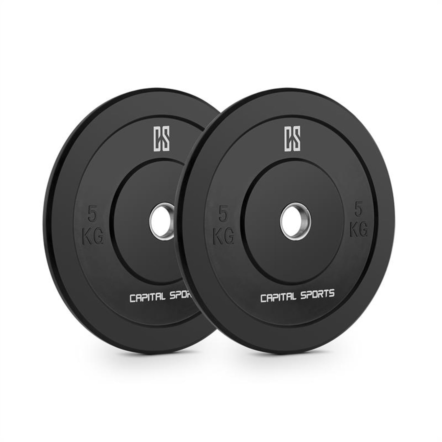 Resilior, pár kotoučových závaží, tvrdá guma, 5 kg 2x 5 kg