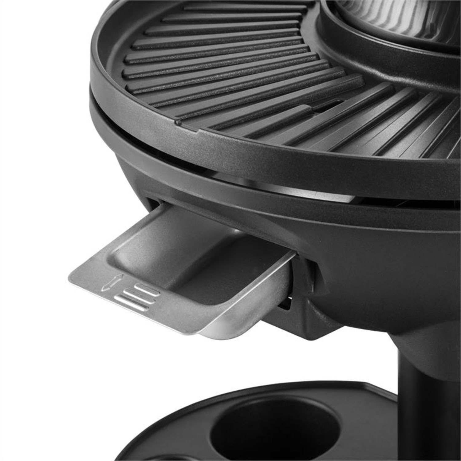 Grillpot Elektrische grill 1600 W Staande grill Tafelgrill 40 cm Grill Gietijzer 