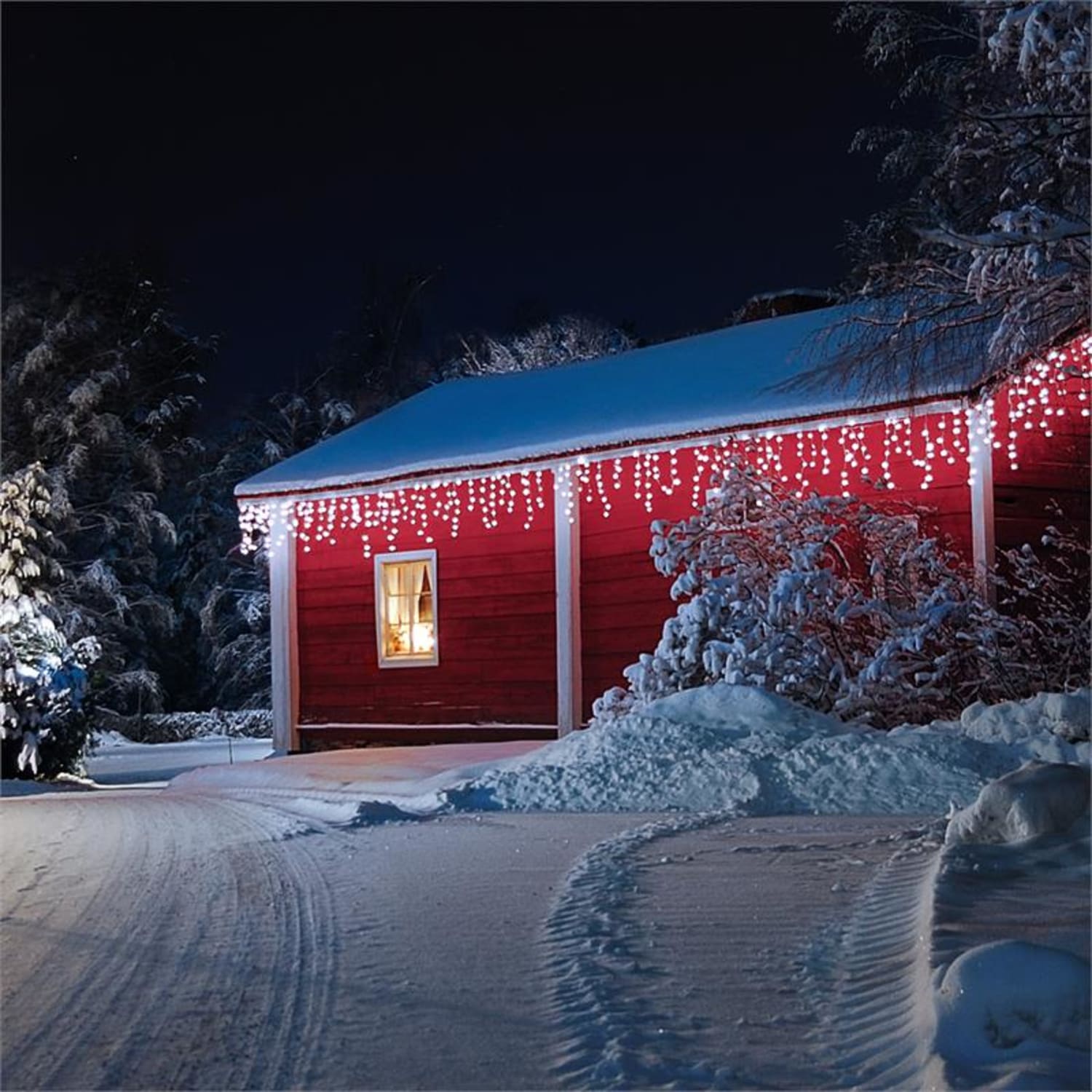 Dreamhouse Snow Guirlande lumineuse de Noël 8m 160 xLED Effet neige - blanc glacé 8 m | Blanc Froid