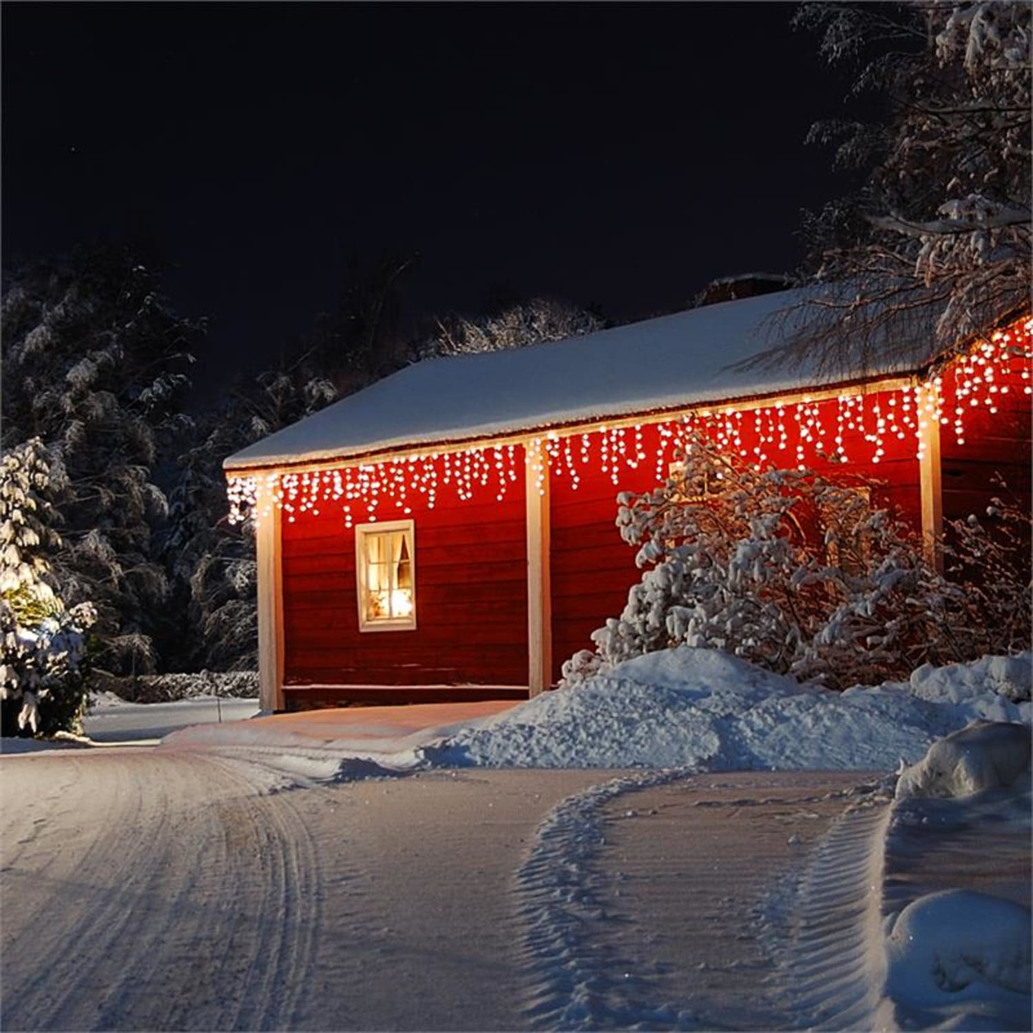 Dreamhouse Snow Guirlande lumineuse de Noël24m 480x LED Effet neige - blanc chaud 24 m | Blanc Chaud