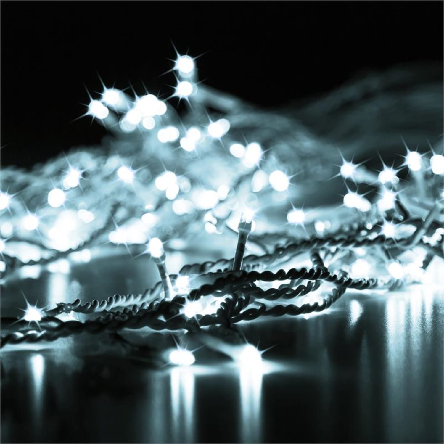 Dreamhouse Flash Guirlande lumineuse de Noël 16m 320x LED Effet flash - blanc glacé 16 m | Blanc Froid