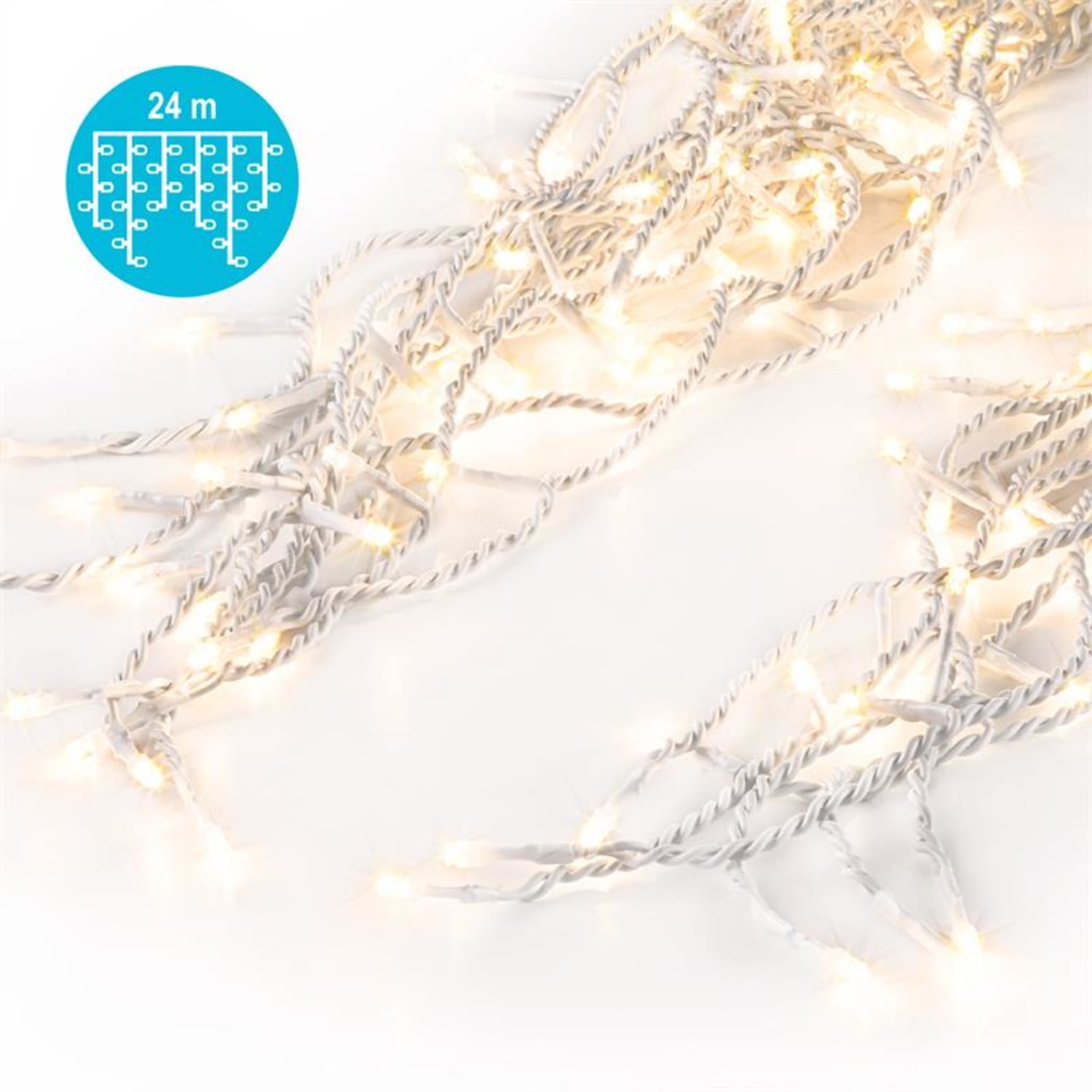 Dreamhouse Flash Guirlande lumineuse de noël 24m 480x LED Effet flash - blanc chaud 