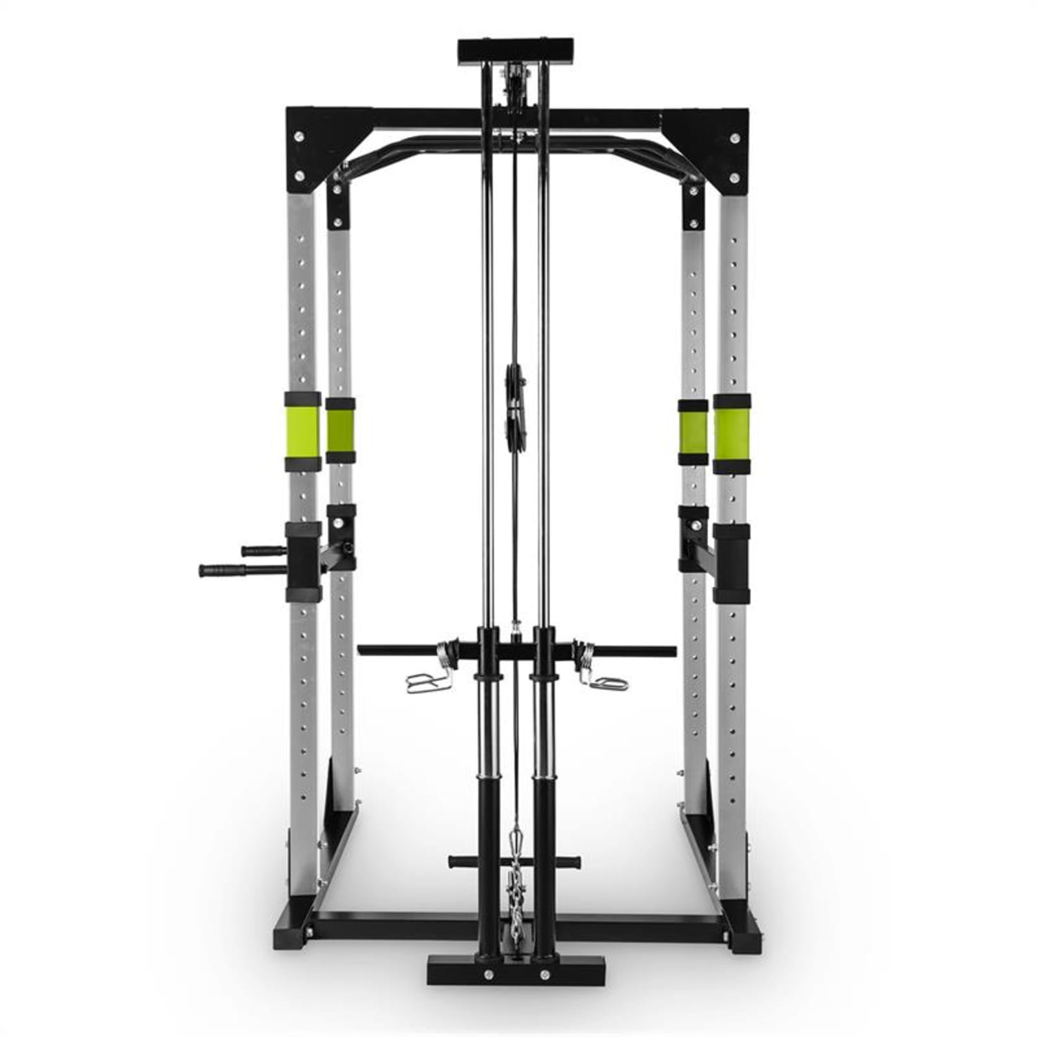 Tremendour Pl Power Rack, zöld, otthoni fitnesz gép, csiga, acél Lat Pull-al | Szürke