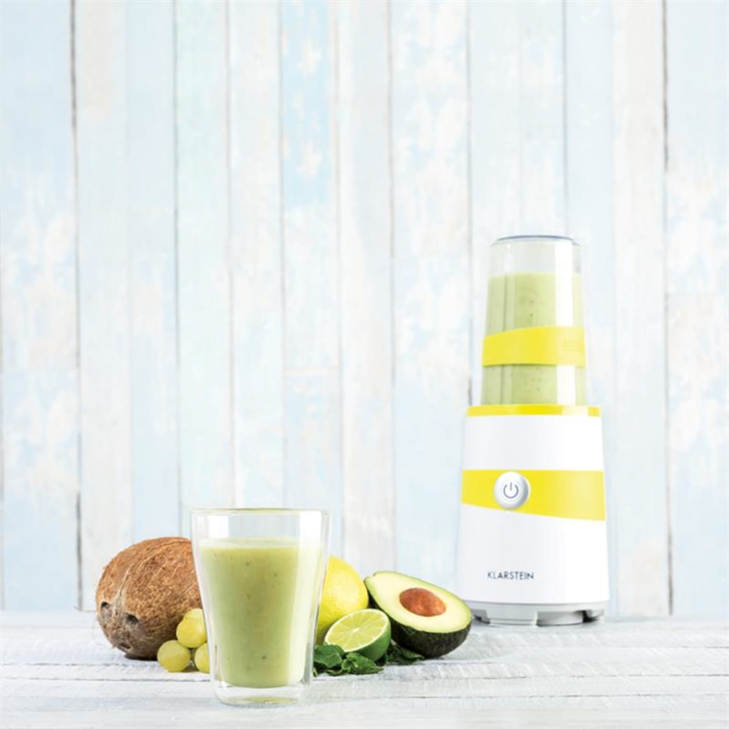 Vitalic, 1000W, fehér, álló smoothie turmixgép, 2 pengés kiegészítő Fehér