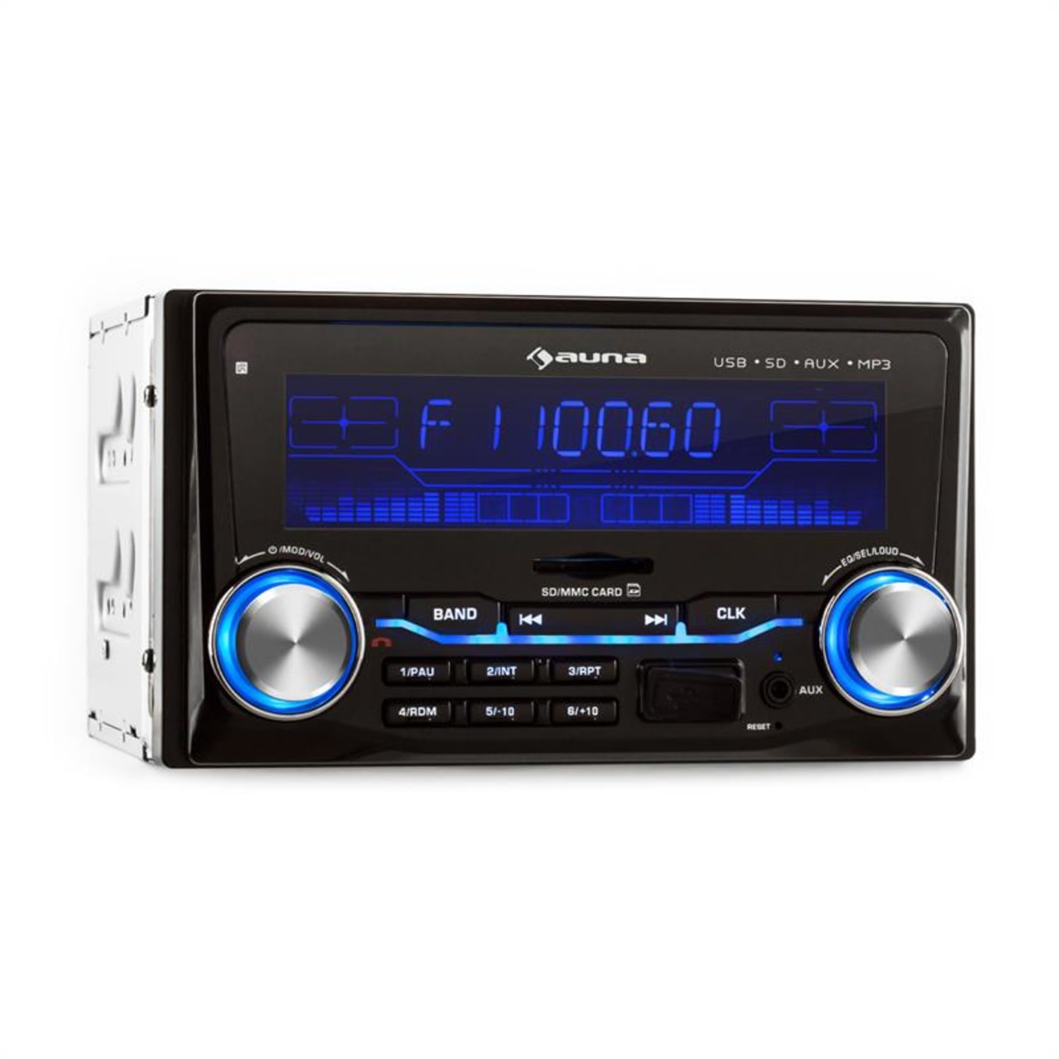 MD-200 2G Auto-Rádio USB SD MP3 Gravação Rádio 3 Cores 4x75 W Line-Out 