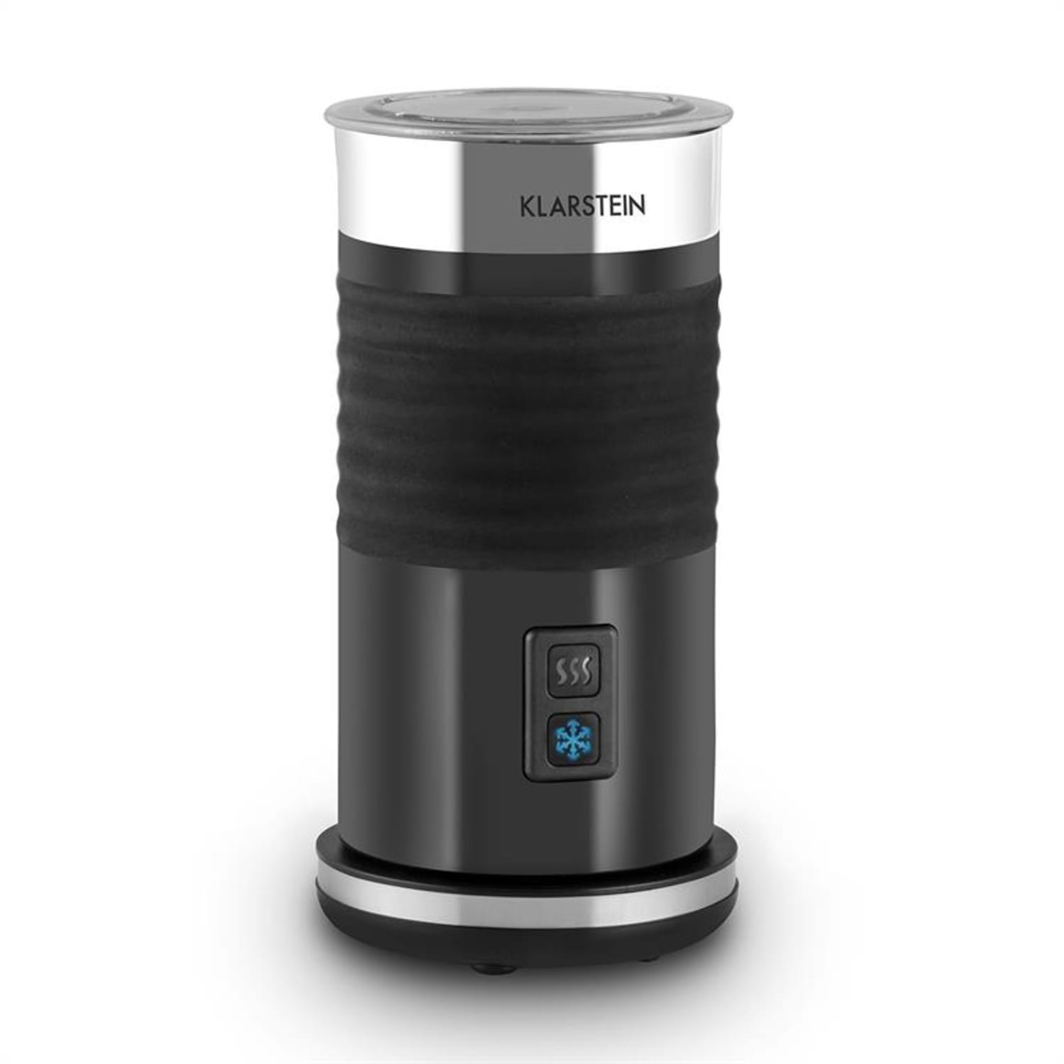 Klarstein Biancolatte Nero, 500 W, 200 ml, naprava za penjenje mleka, 3-v-1 kuhalnik za vodo Črna