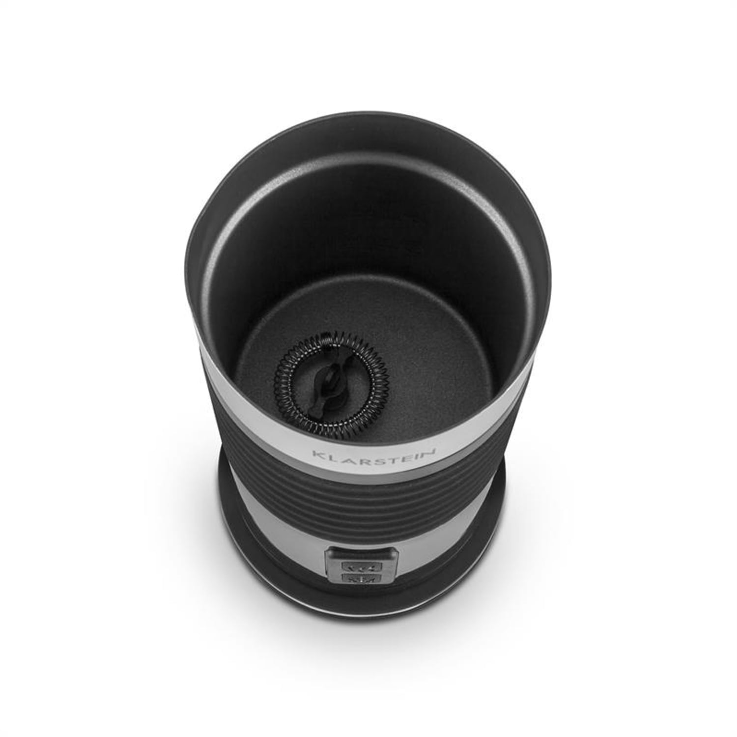Klarstein Biancolatte Nero, 500 W, 200 ml, naprava za penjenje mleka, 3-v-1 kuhalnik za vodo Črna