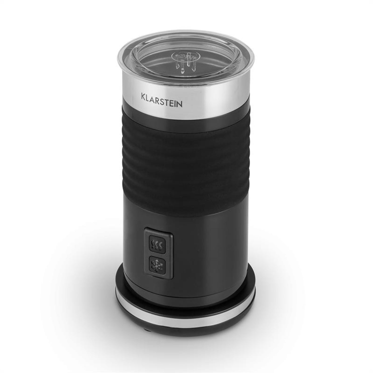 Klarstein Biancolatte Nero, 500 W, 200 ml, naprava za penjenje mleka, 3-v-1 kuhalnik za vodo Črna
