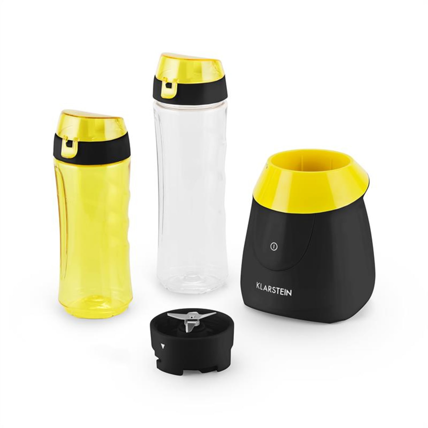Klarstein Paradise City, 300 W, asztali turmixgép, smoothie készítése, tritán, BPA-mentes, 2 x pohár Fekete