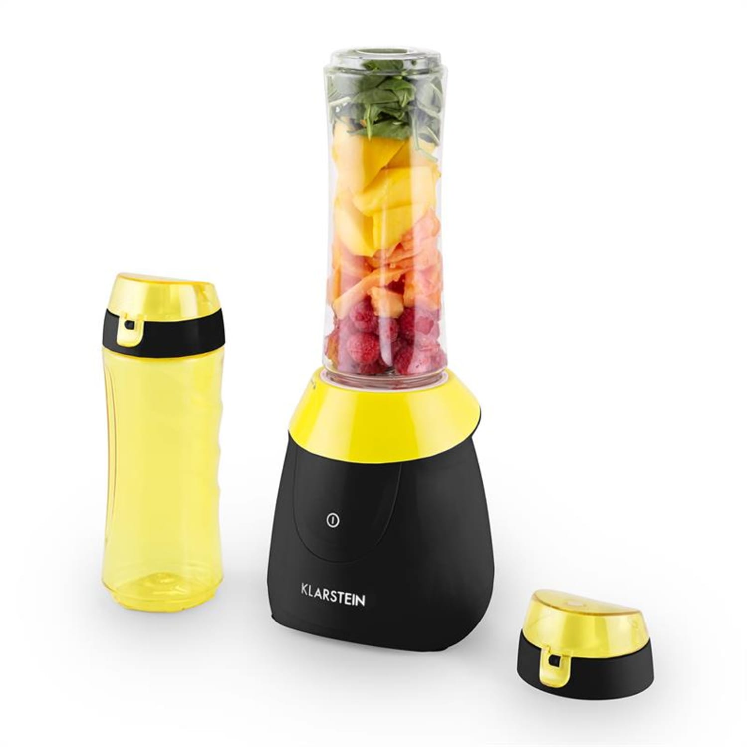 Klarstein Paradise City, 300 W, asztali turmixgép, smoothie készítése, tritán, BPA-mentes, 2 x pohár Fekete