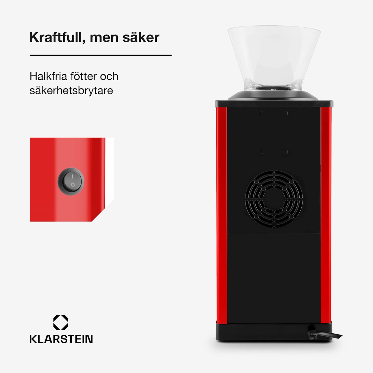 Icebreaker Ice Crusher 15kg/h 3,5 Liter isbehållare rostfritt stål röd 