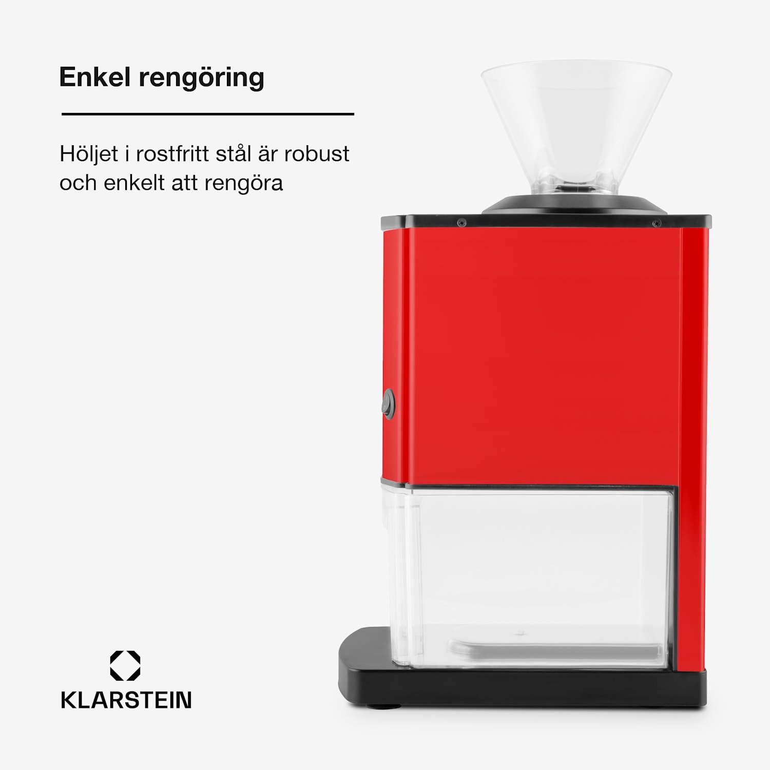 Icebreaker Ice Crusher 15kg/h 3,5 Liter isbehållare rostfritt stål röd 
