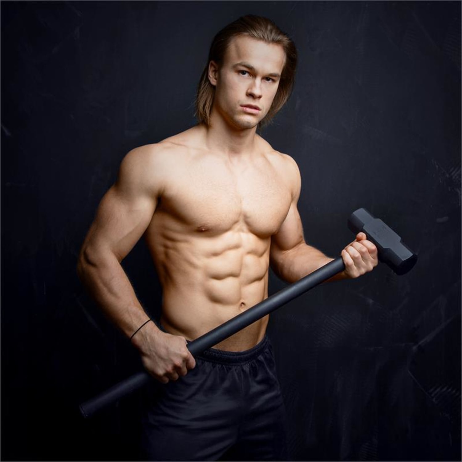 Big Knock, černé ocelové tréninkové kladivo, 15 kg 15 kg