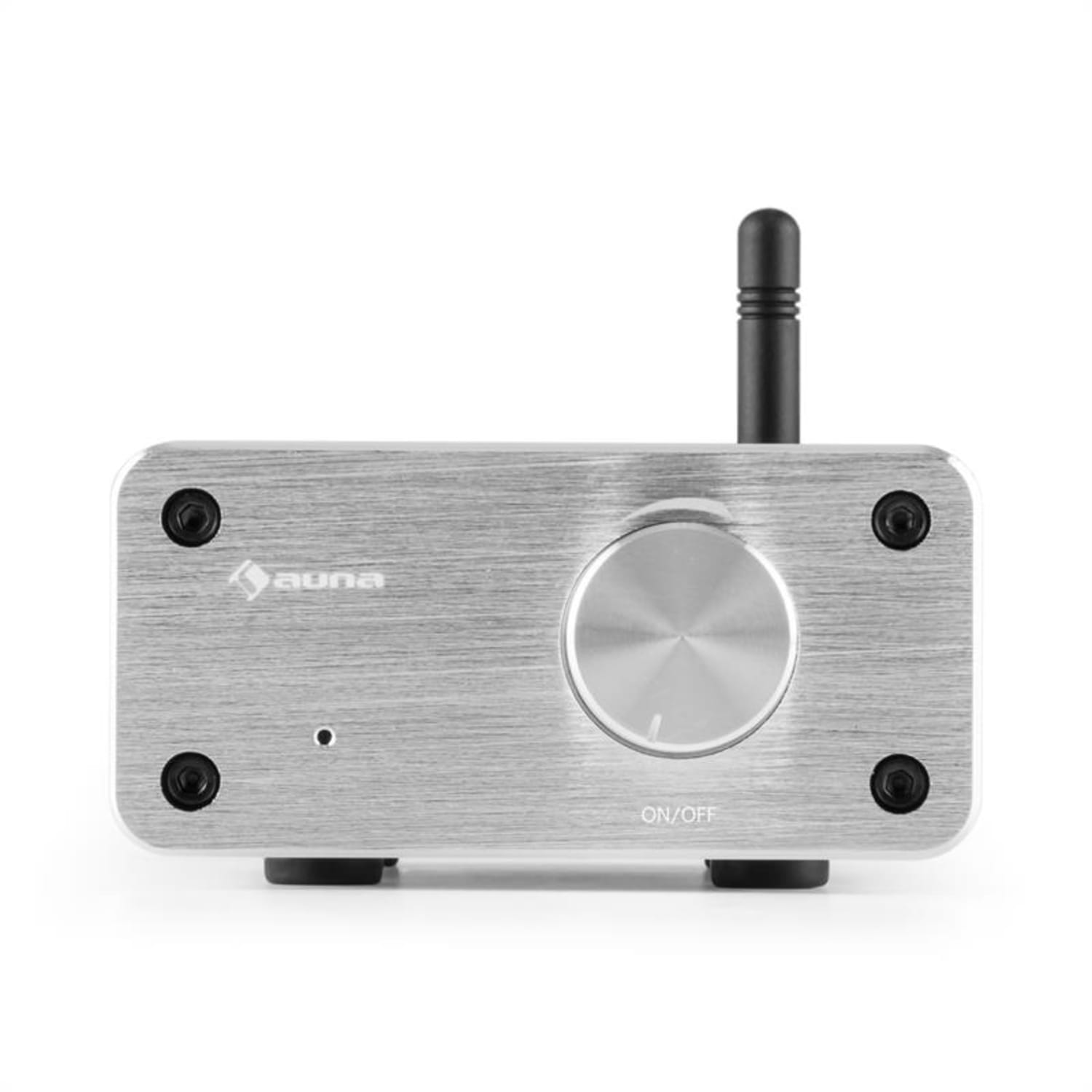 BT-Bro Miniamplificador estéreo Clase D Bluetooth Aluminio Banana Plateado Plata