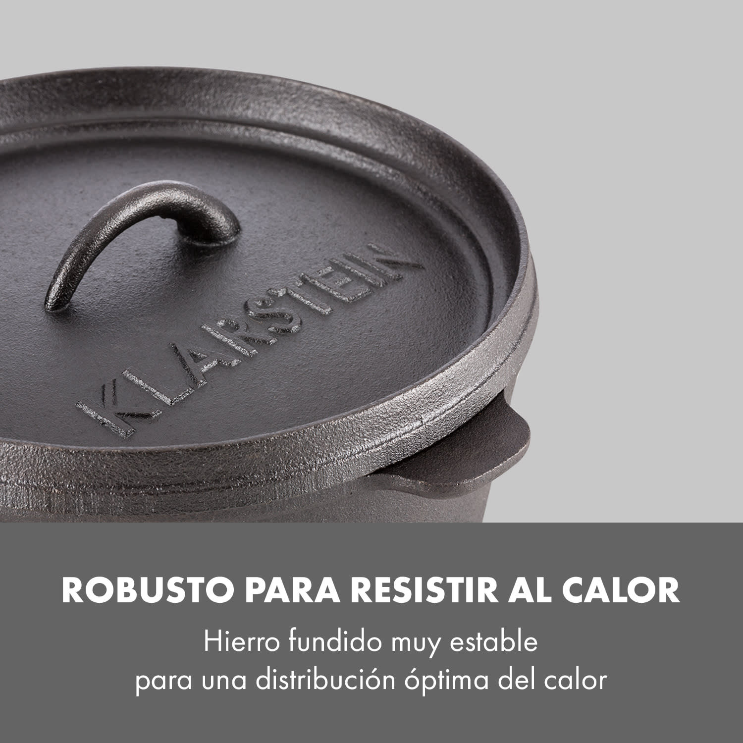 Hotrod 45 Olla de hierro Olla de BBQ 4,5 qt / 4 L Hierro fundido negro 4 L