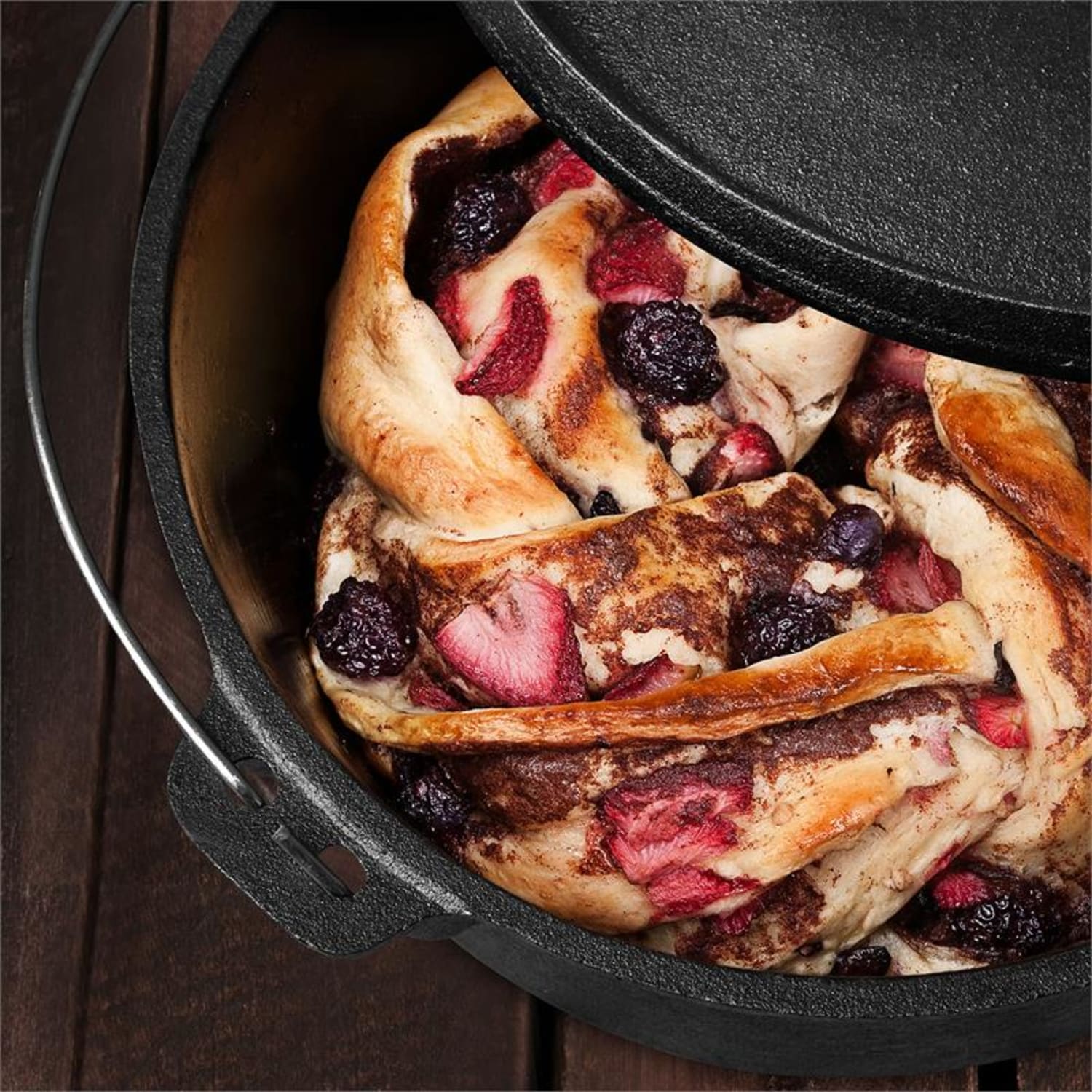 Hotrod 145 Dutch Oven BBQ-Topf 12 qt / 11,4 Liter Gusseisen schwarz 11,4 Ltr