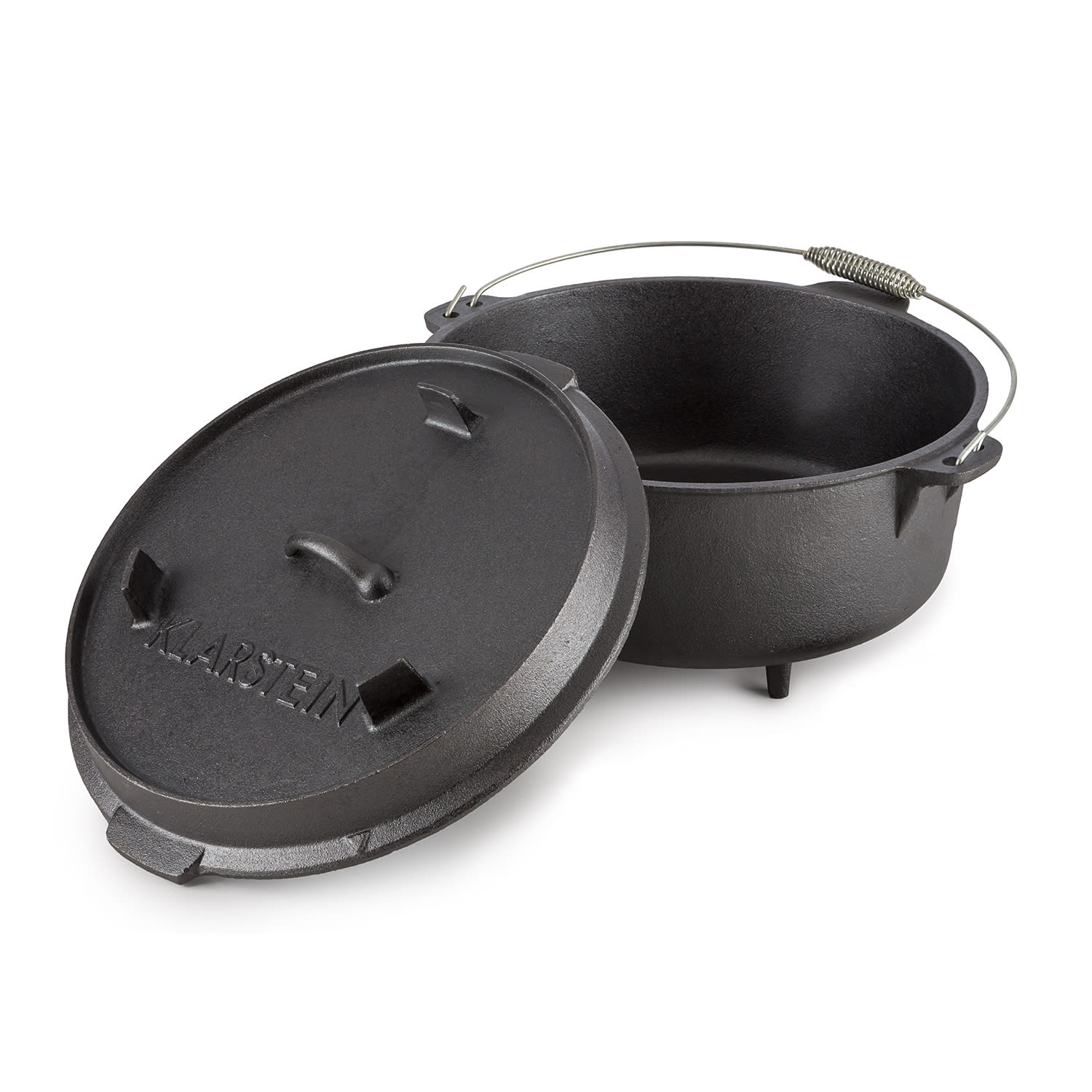 Hotrod 145 Dutch Oven BBQ-Topf 12 qt / 11,4 Liter Gusseisen schwarz 11,4 Ltr
