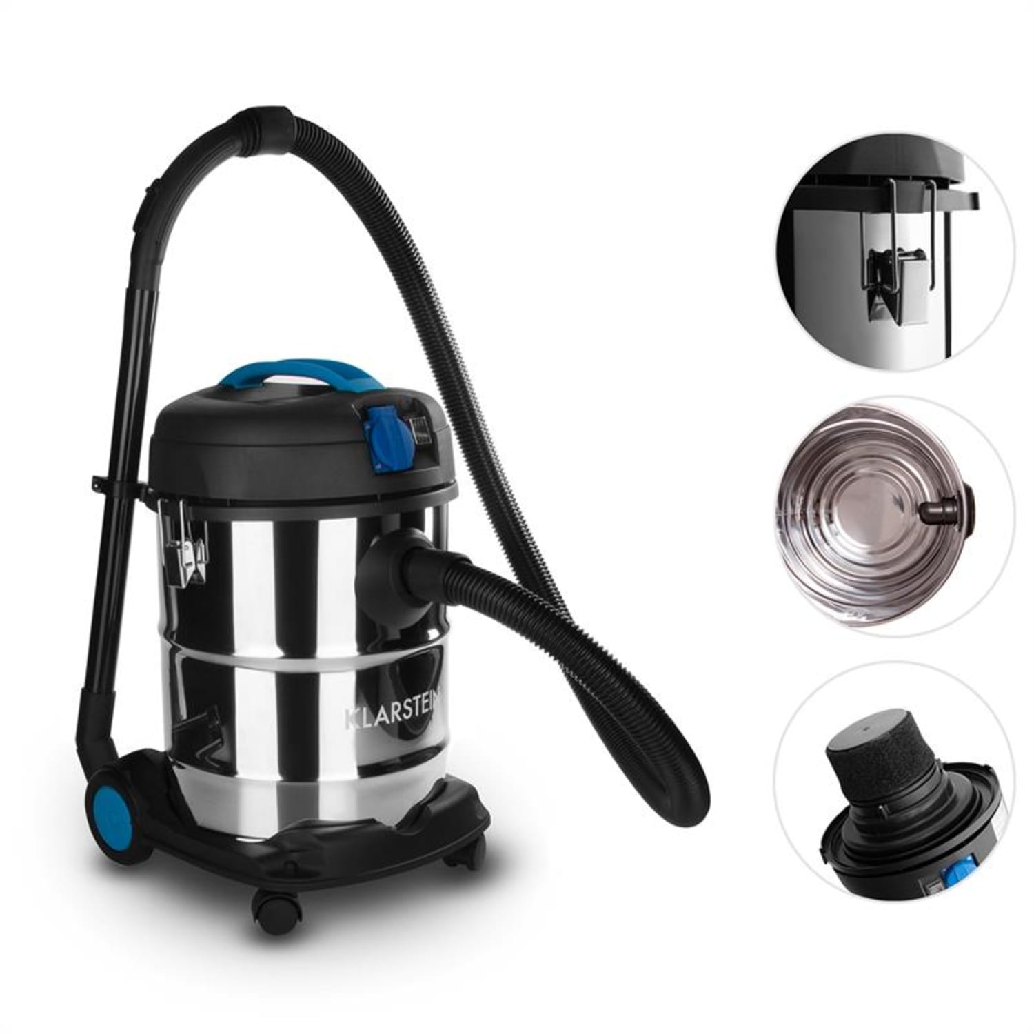 Reinraum Prima märkä-kuivaimuri teollisuusimuri 1200 W 25 l pistorasia 25 l